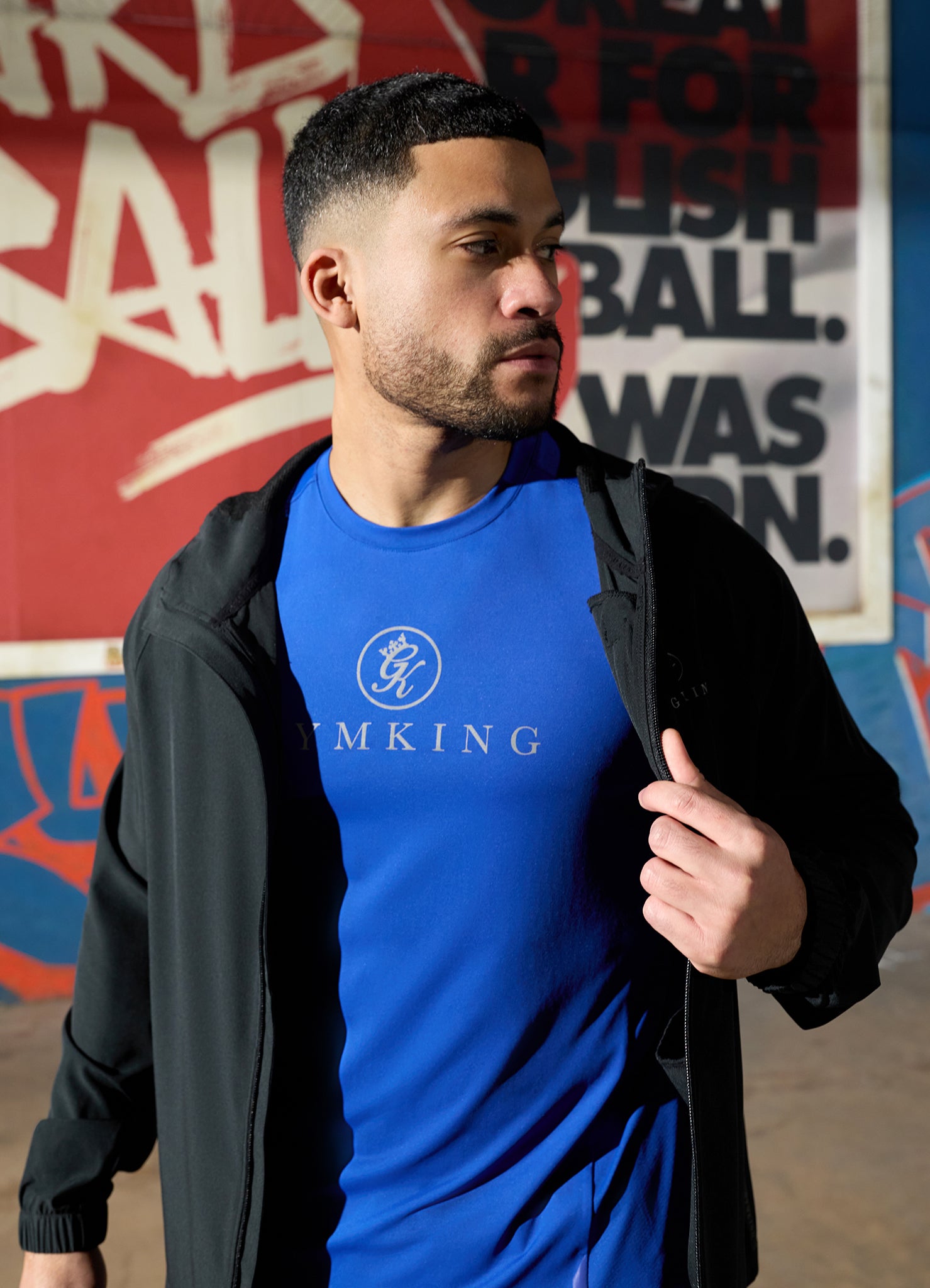 Gym King Pro Performance Tee - Vibrant Blue