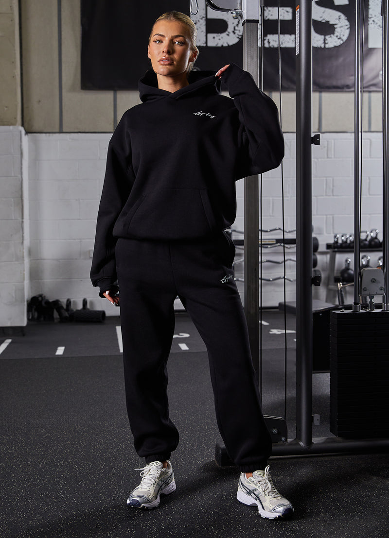 Gym King Reset Oversized Hood - Black