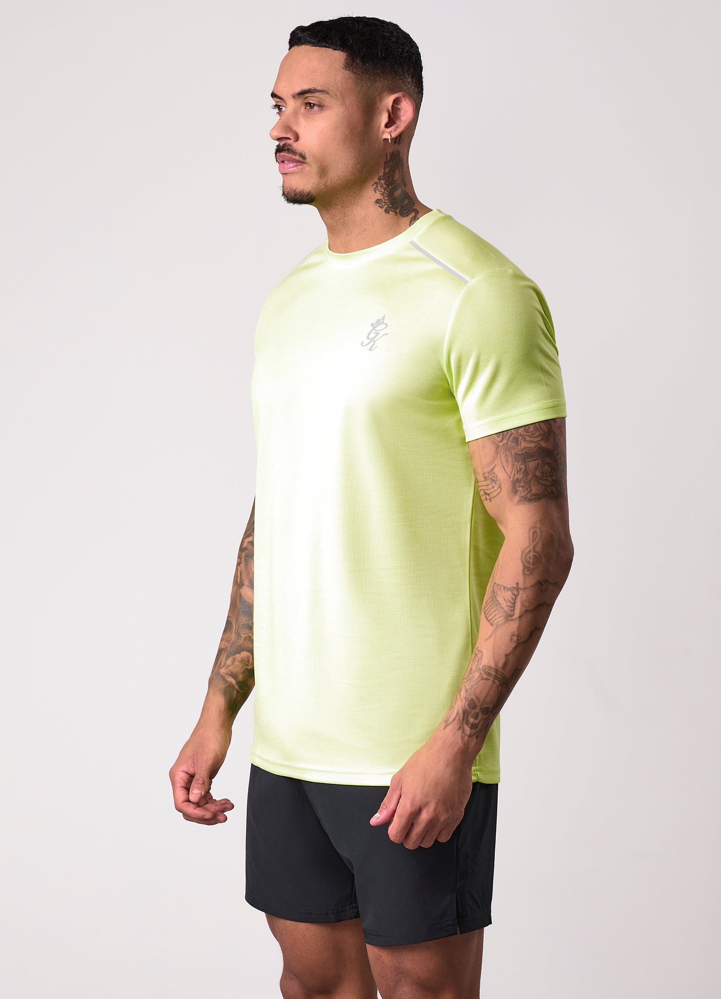 Gym King Element Tee - Sherbert Lime Marl