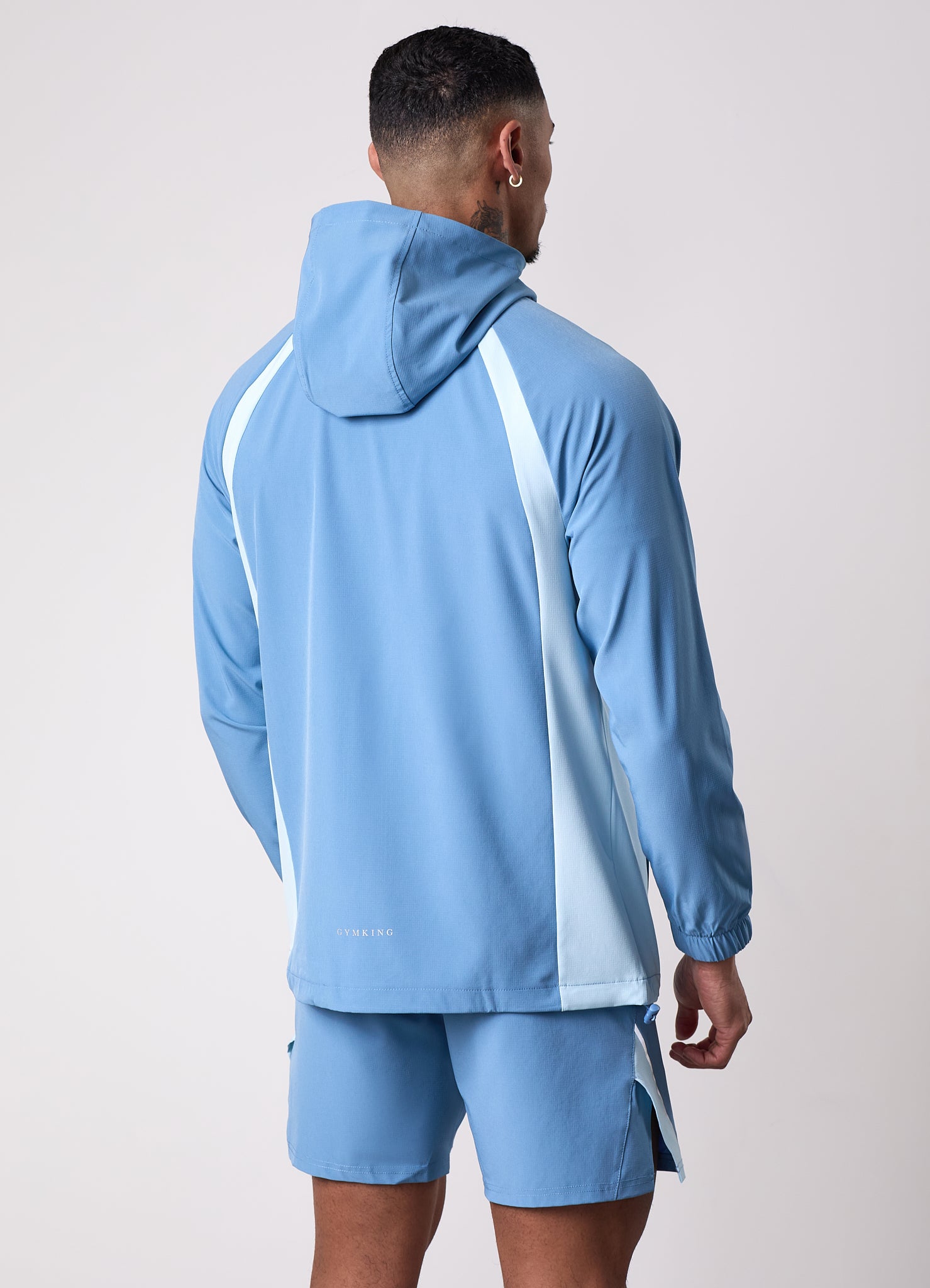 Gym King Flex 2.0 Woven Hood - Iced Aqua/Coastal Blue