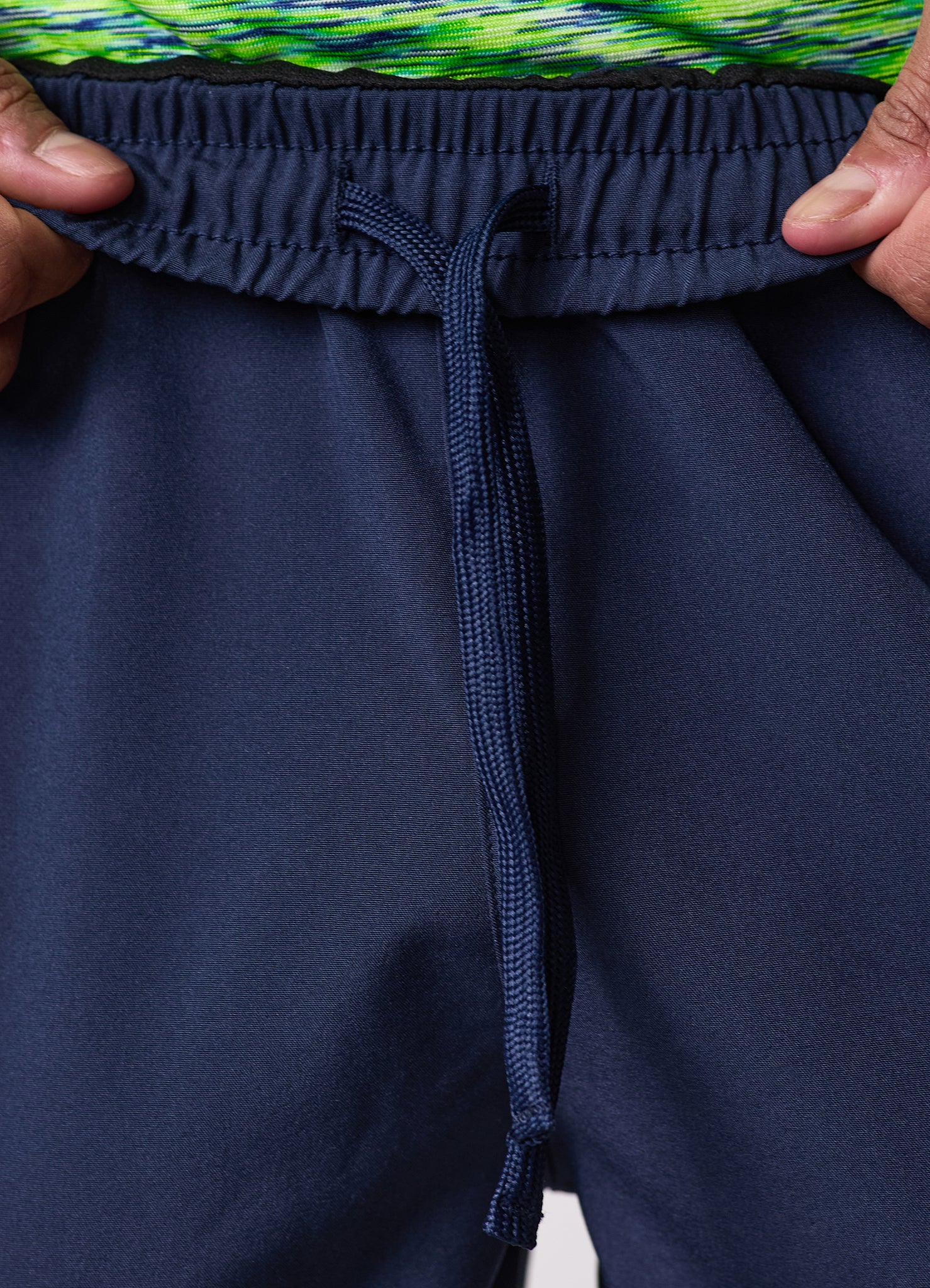 Gym King Space Dye Panel 5" Short - Navy/Lime/Navy Grindle