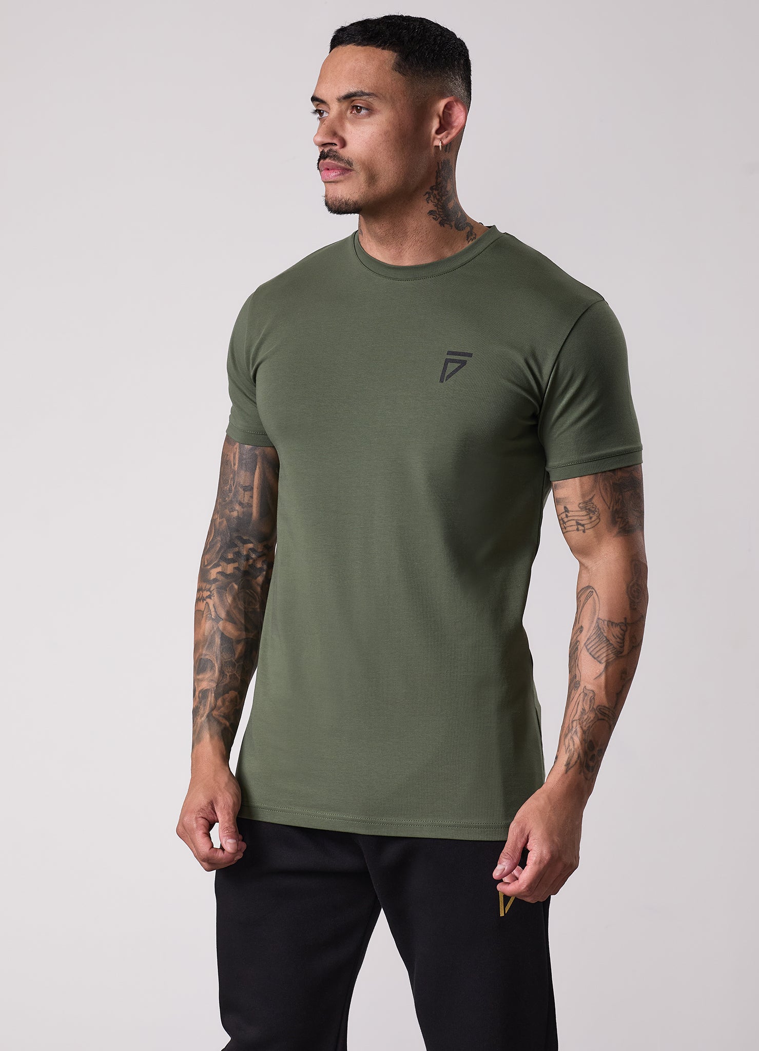 Gym King Fight Division Tee - Deep Olive