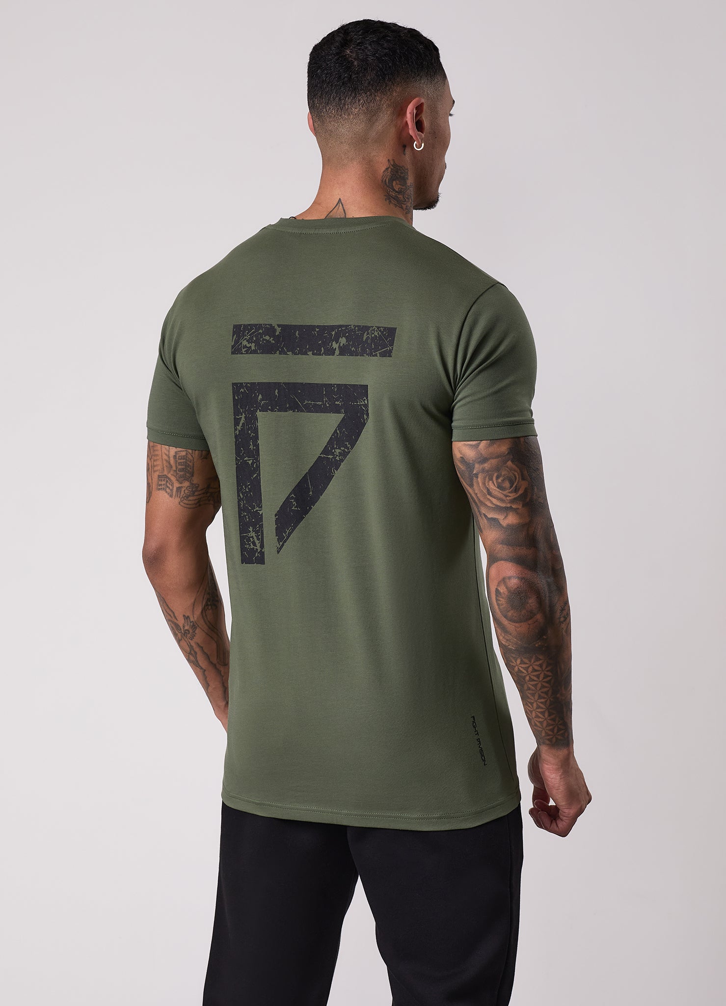 Gym King Fight Division Tee - Deep Olive