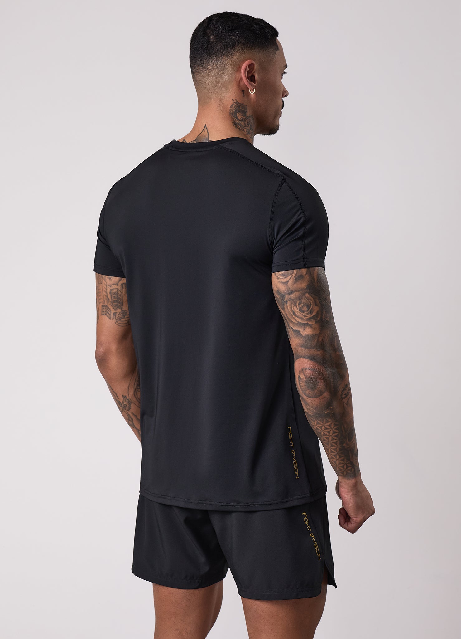 Gym King Fight Division Training Tee - Black/Gold