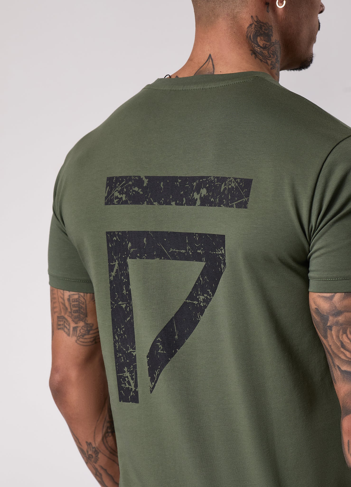 Gym King Fight Division Tee - Deep Olive