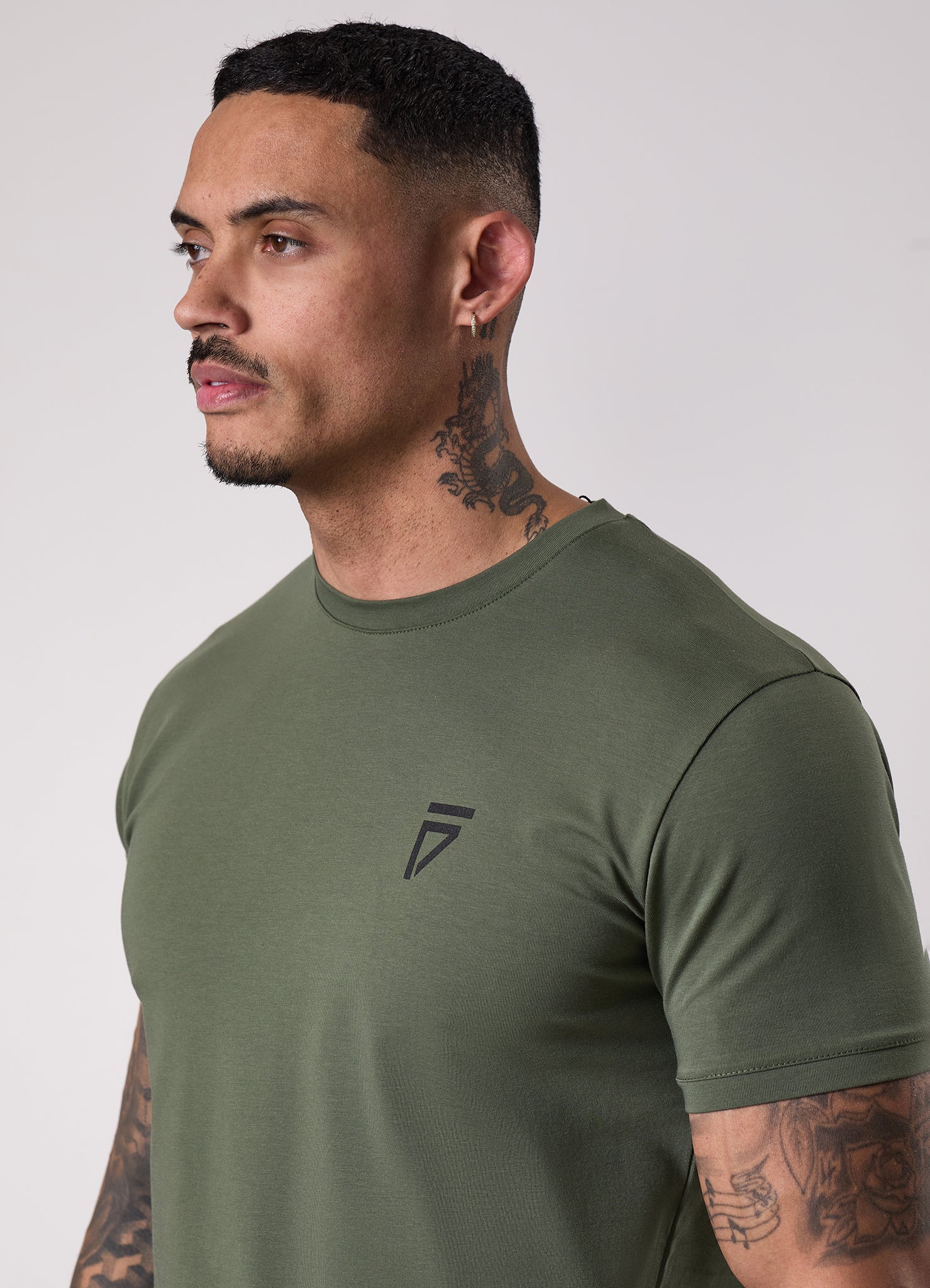 Gym King Fight Division Tee - Deep Olive