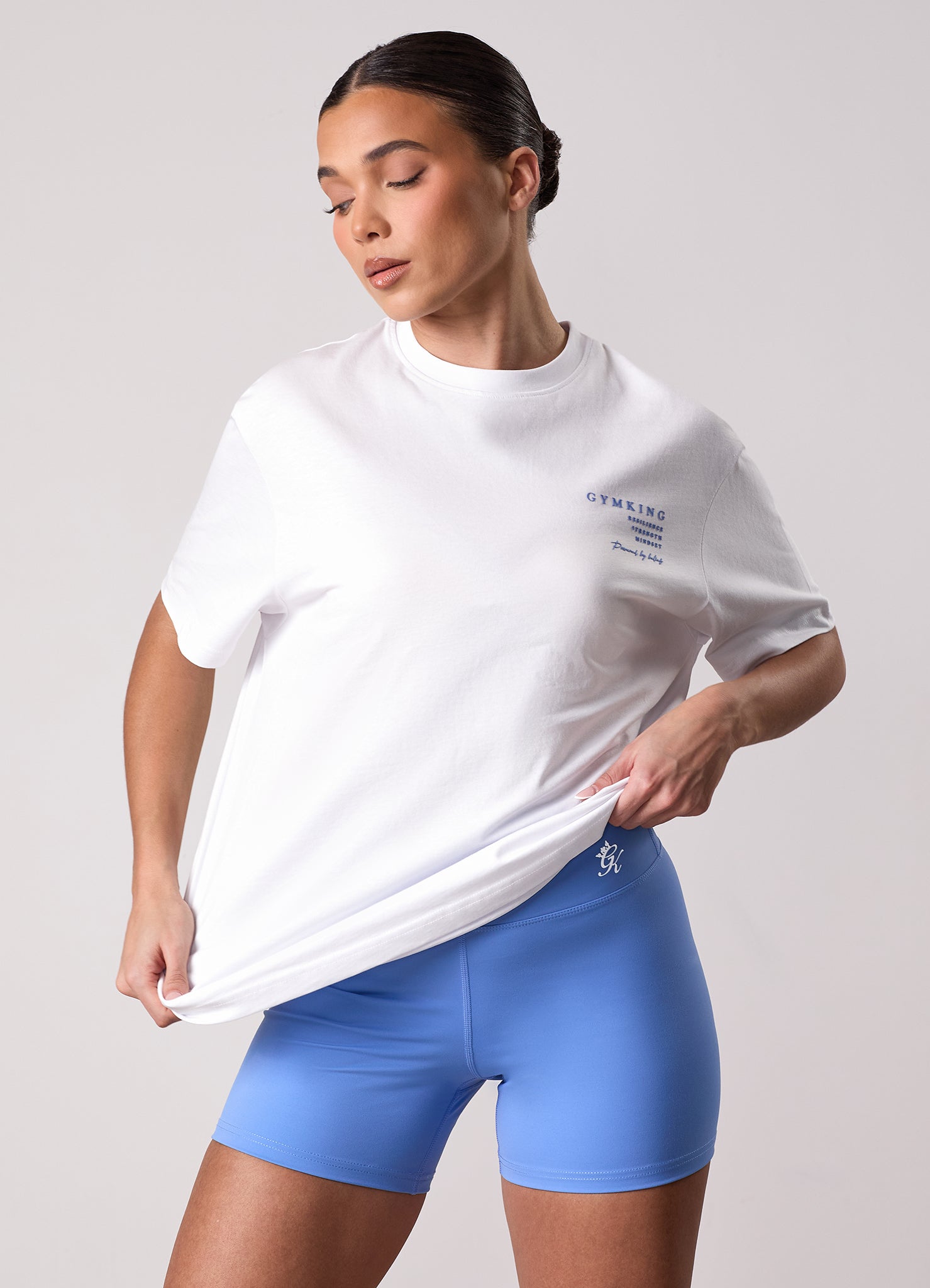 Gym King Define Boyfriend Tee - White