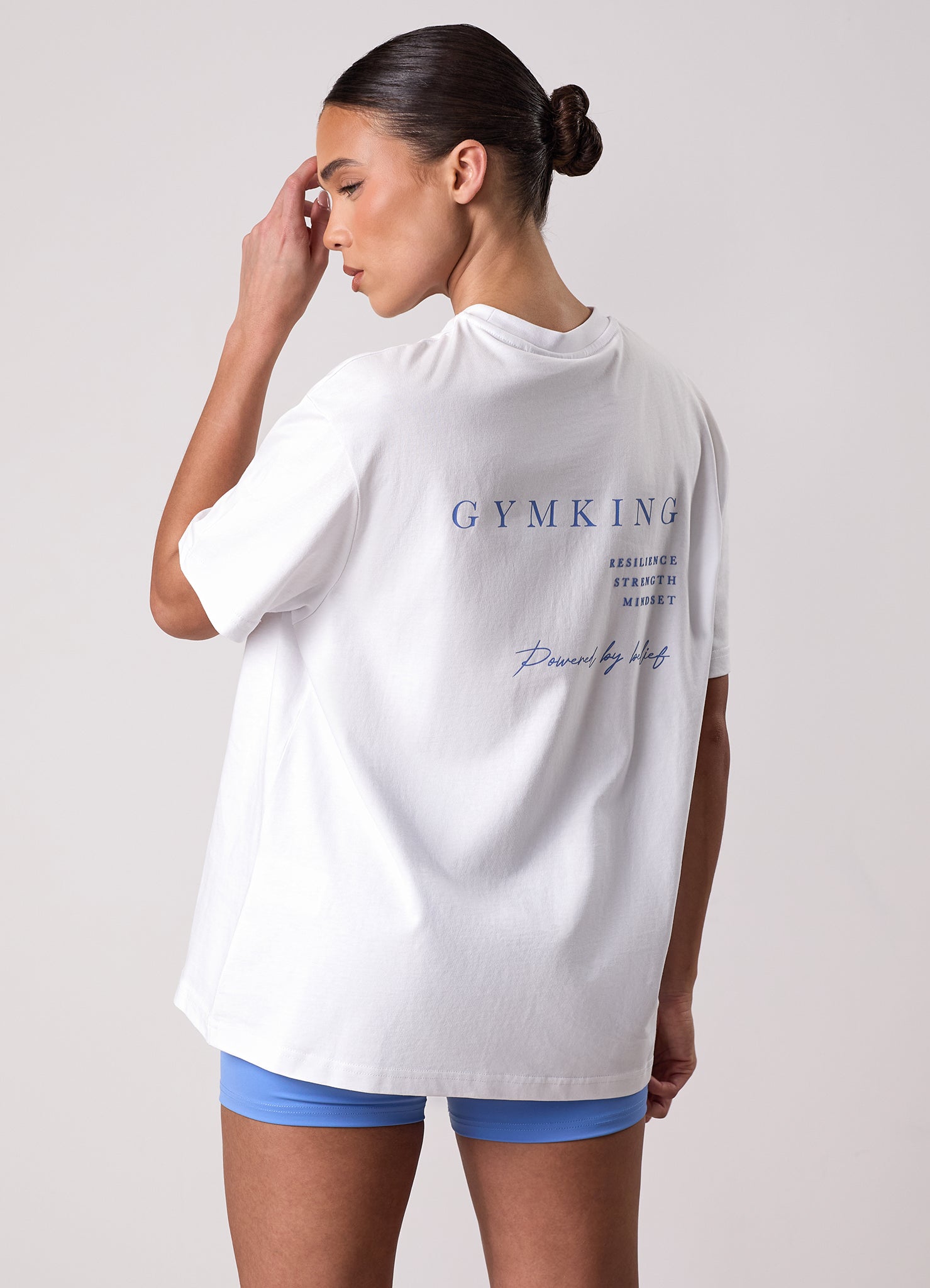 Gym King Define Boyfriend Tee - White