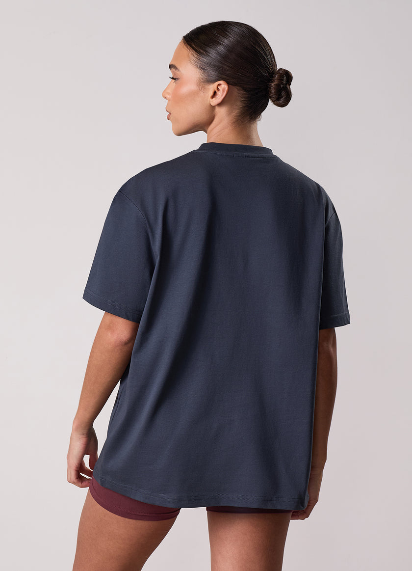 Gym King Compose Jersey Boyfriend Tee - Midnight Blue