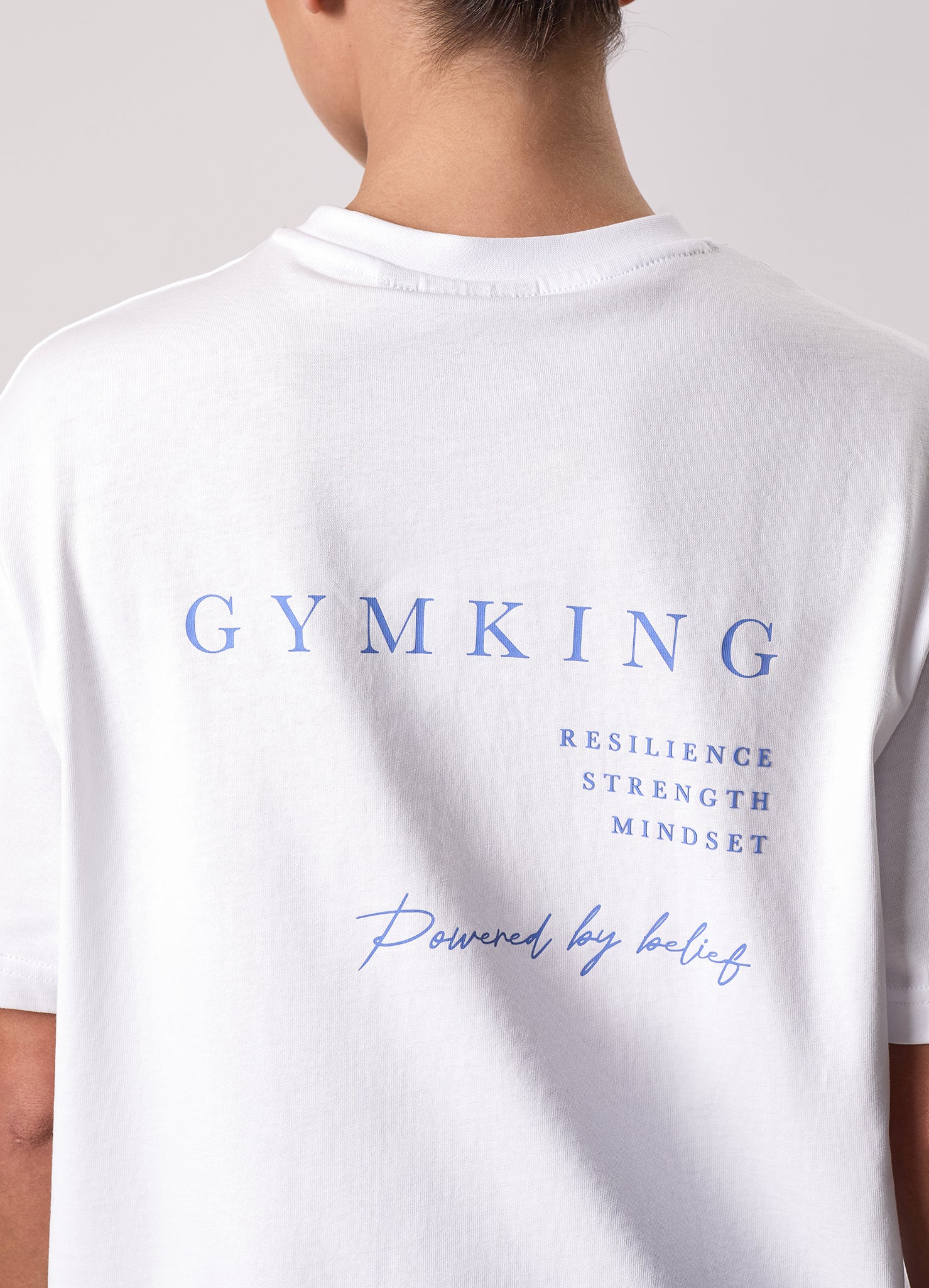 Gym King Define Boyfriend Tee - White