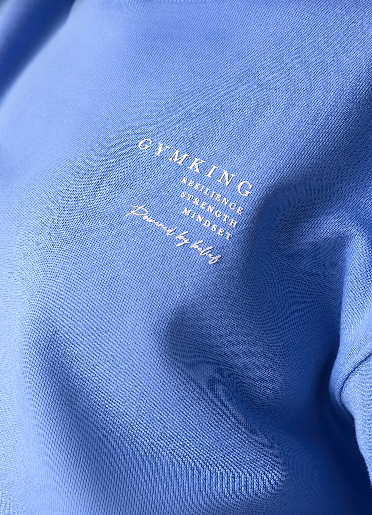 Gym King Define Oversized Hood - Iris Blue