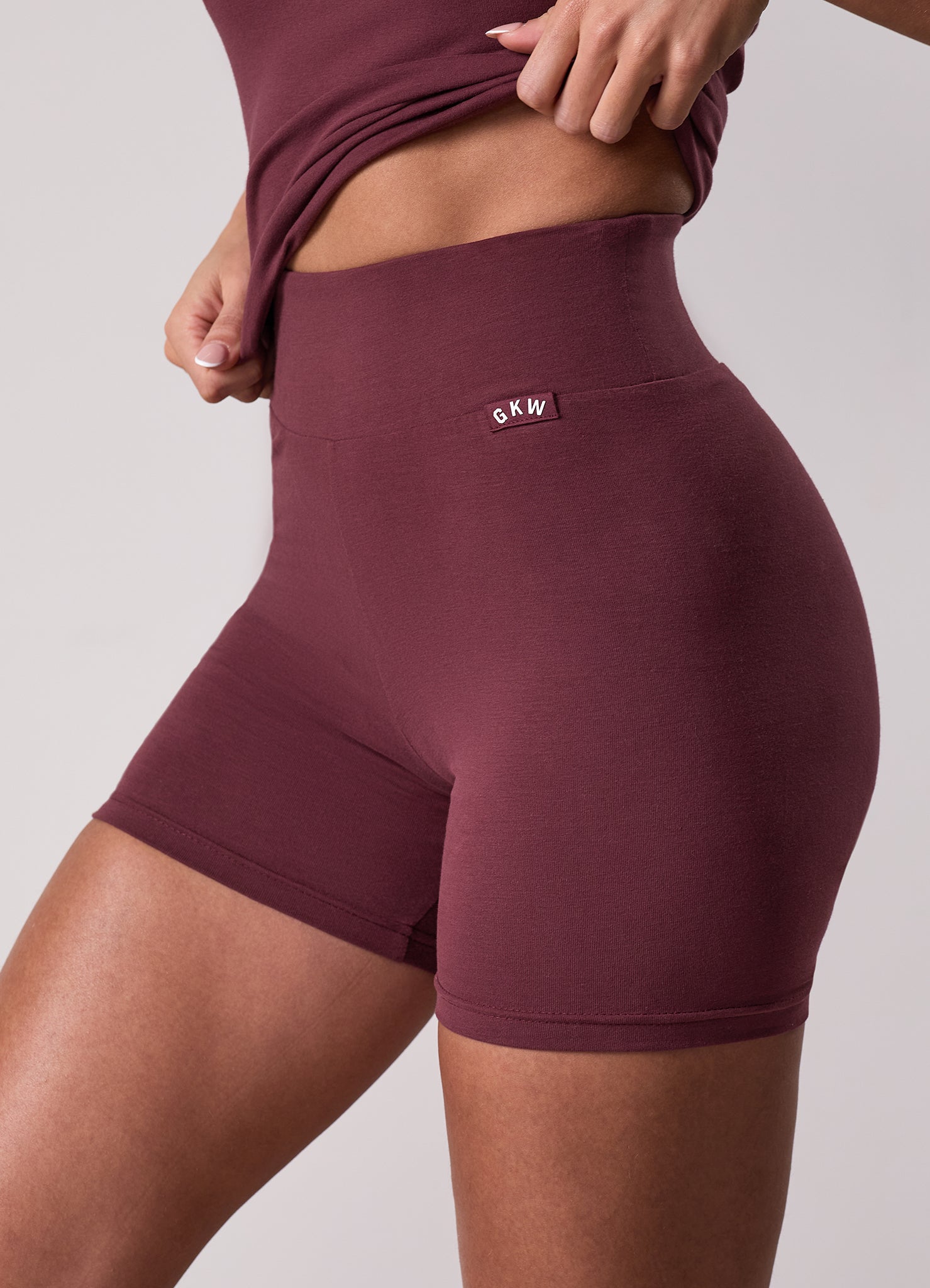 Gym King Plush Jersey Short - Burgundy