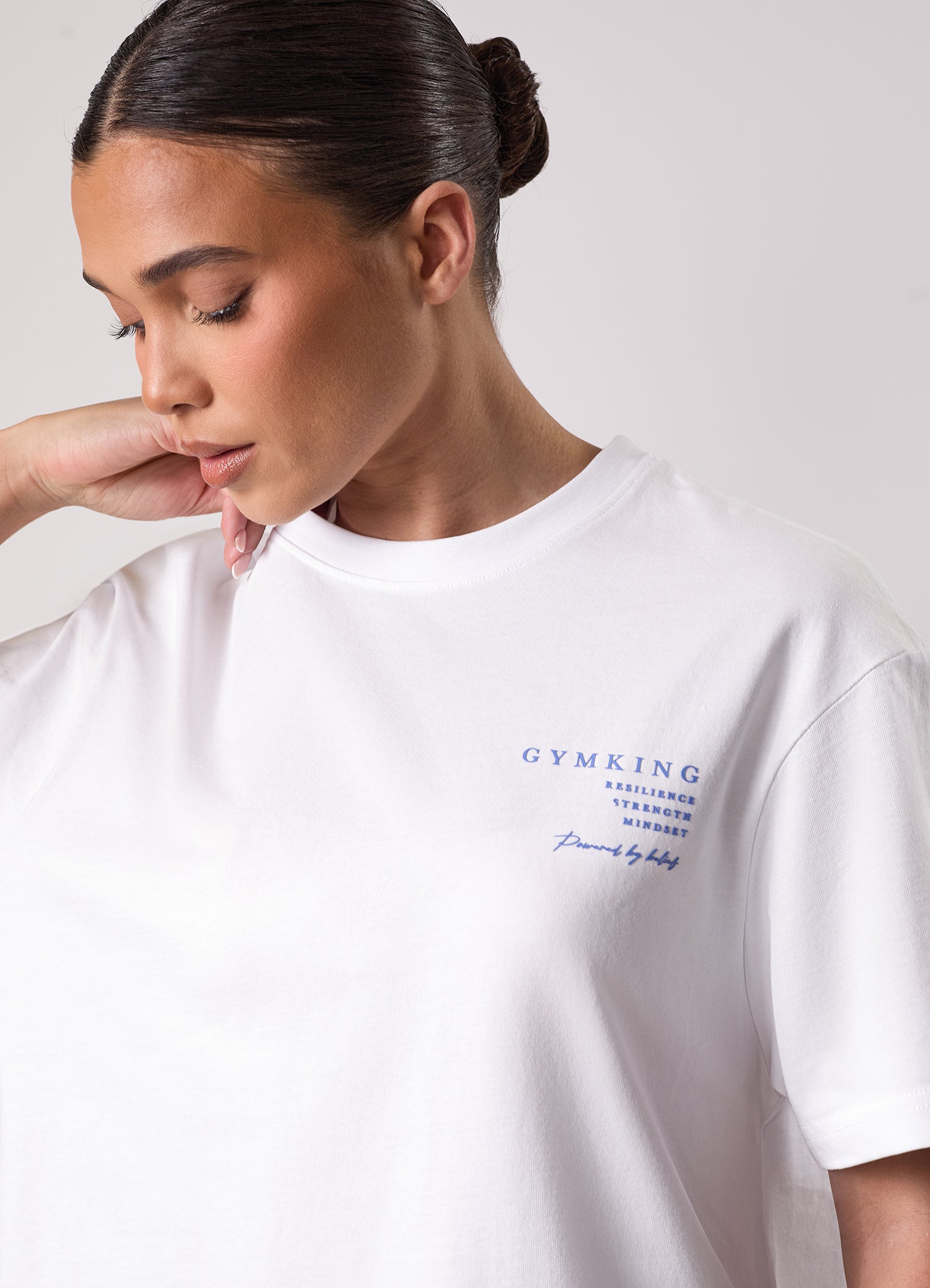Gym King Define Boyfriend Tee - White