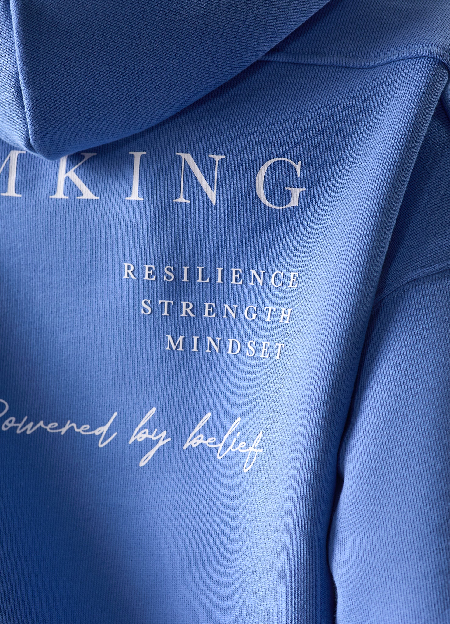 Gym King Define Oversized Hood - Iris Blue