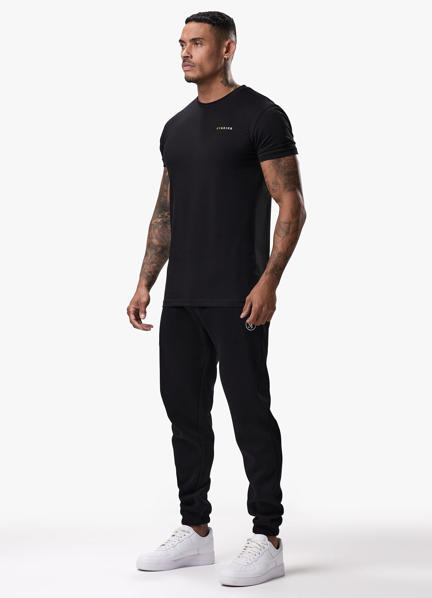 Gym King TML Jersey Tee - Black/Gold