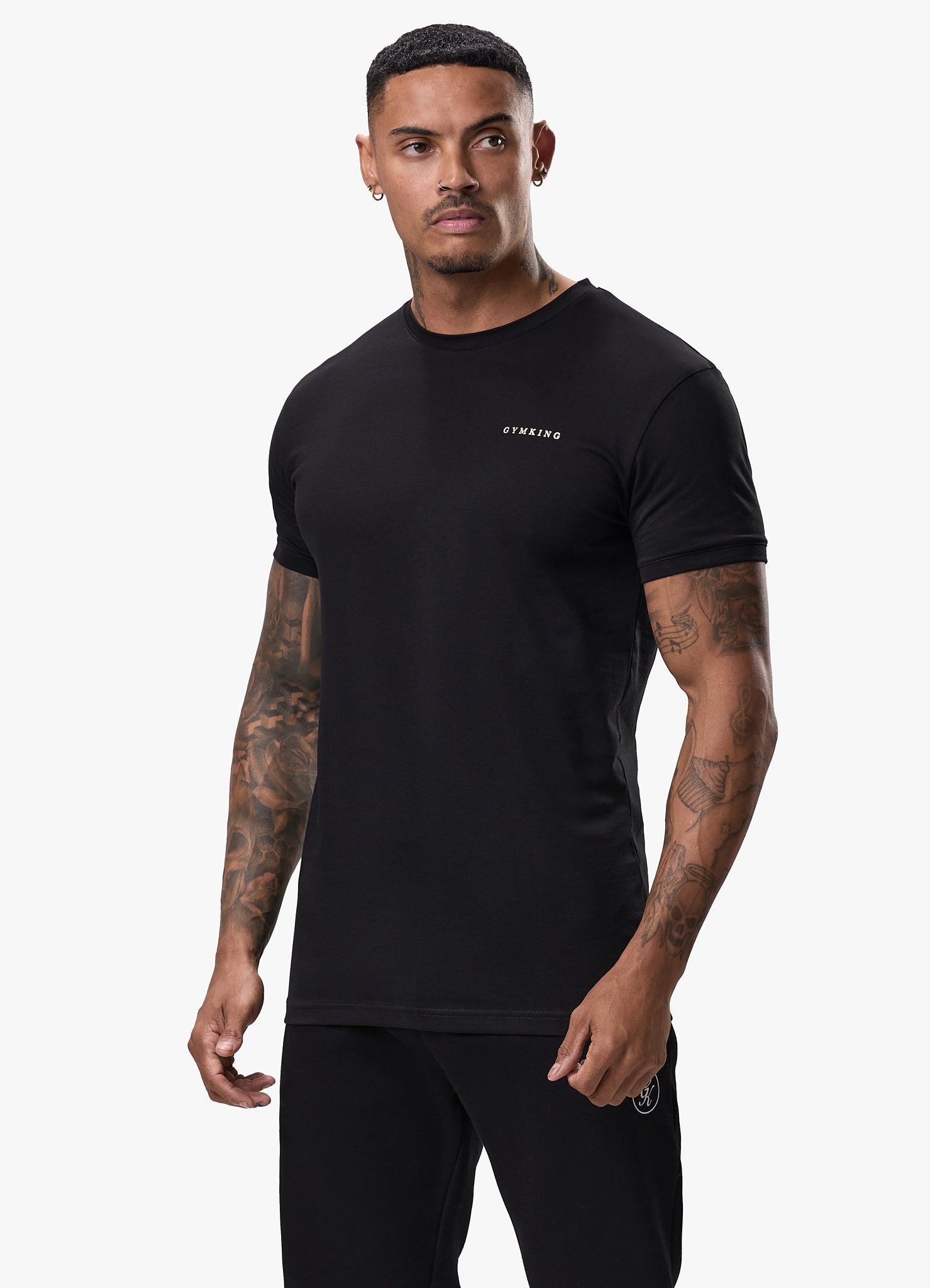 Gym King TML Jersey Tee - Black/Gold
