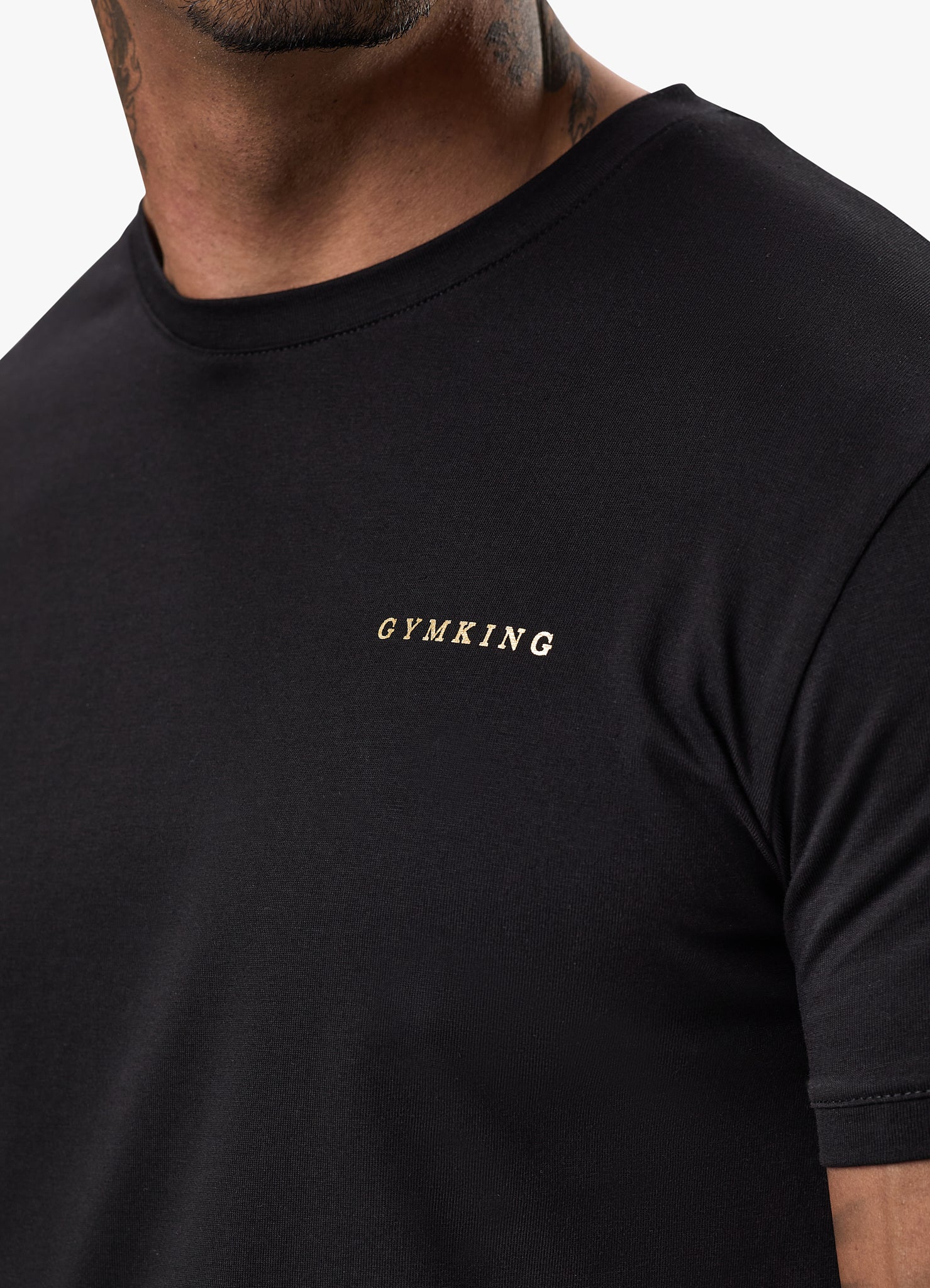 Gym King TML Jersey Tee - Black/Gold