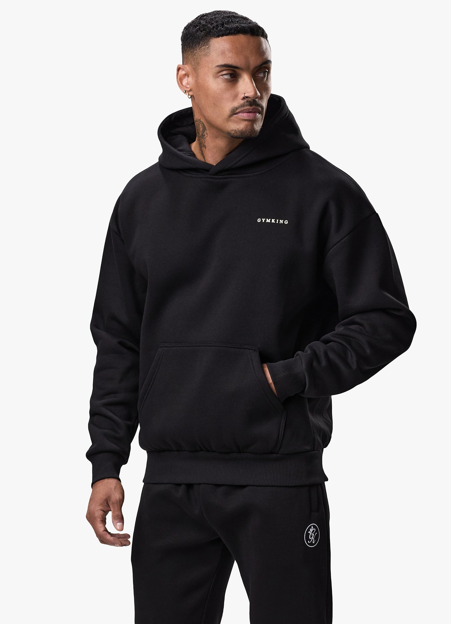 Gym King TML Fleece Hoodie - Black/Gold