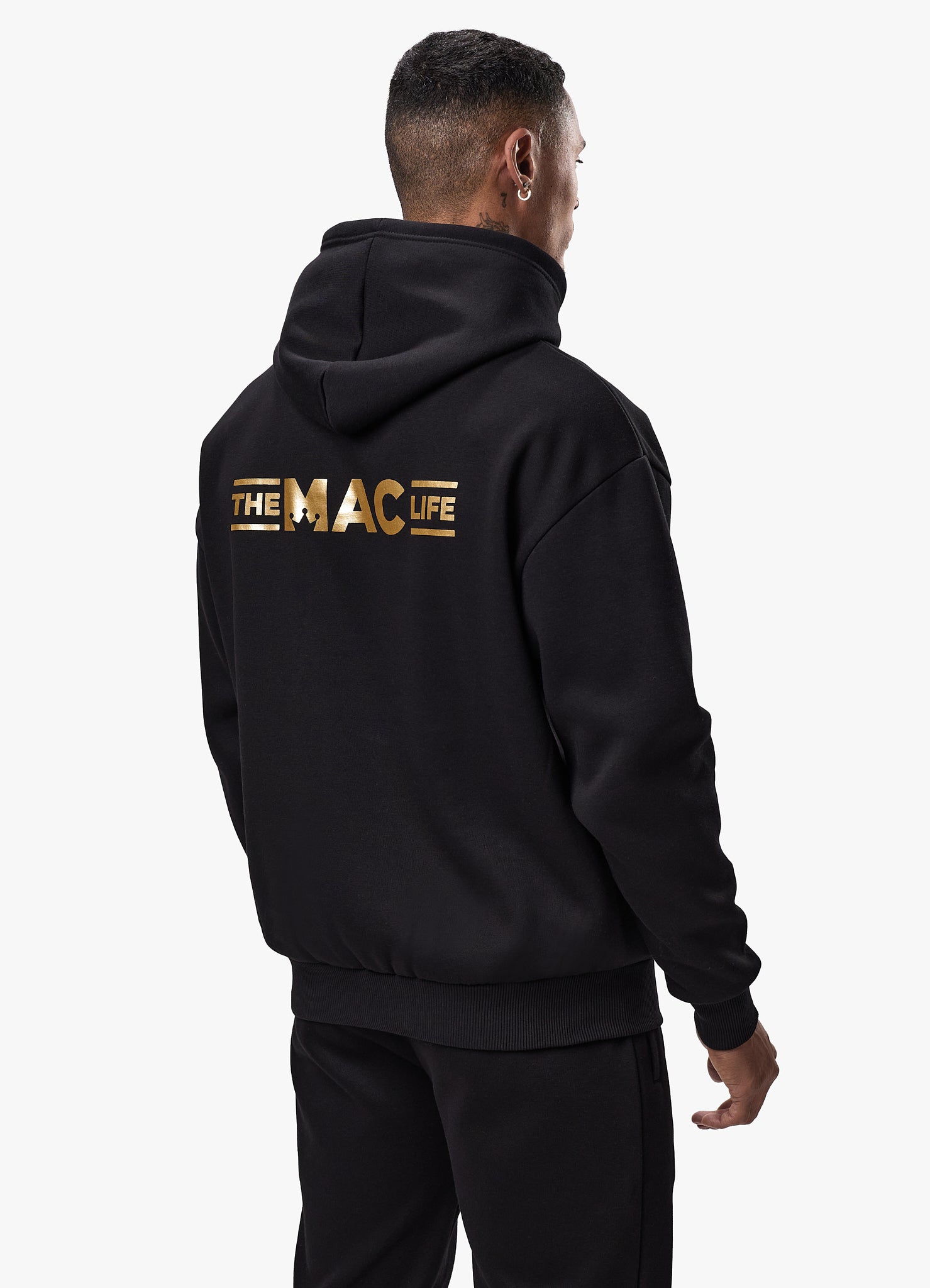 Gym King TML Fleece Hoodie - Black/Gold