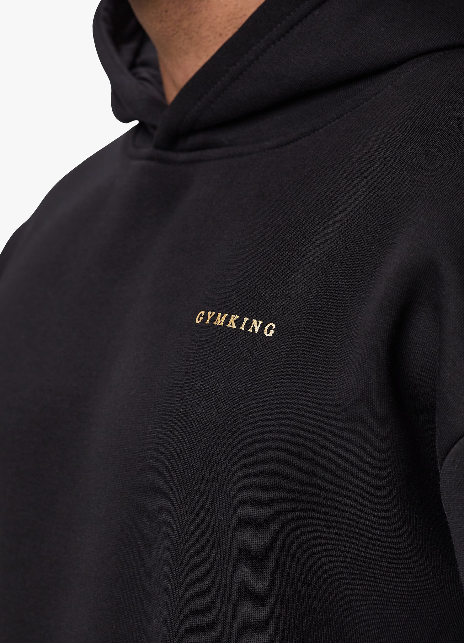 Gym King TML Fleece Hoodie - Black/Gold