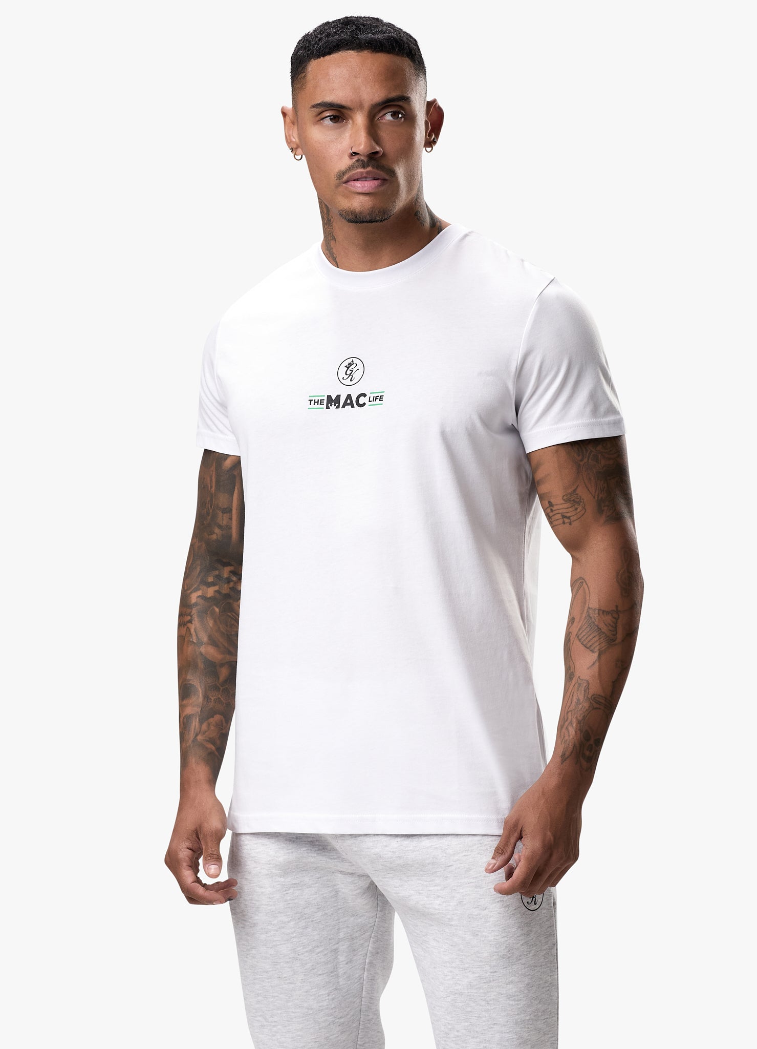 Gym King TML Jersey Regular Fit Tee - White