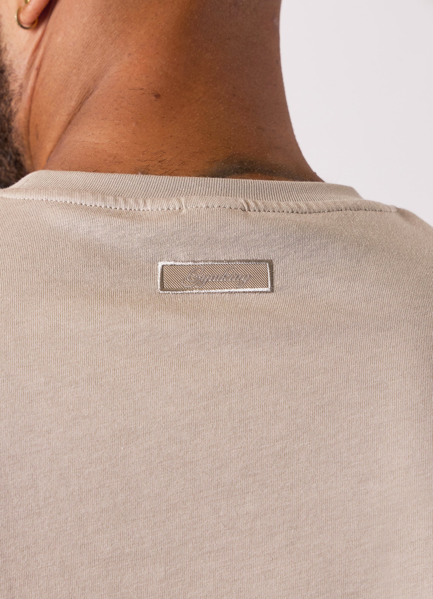 Gym King Script Relaxed Fit Tee - Light Sand