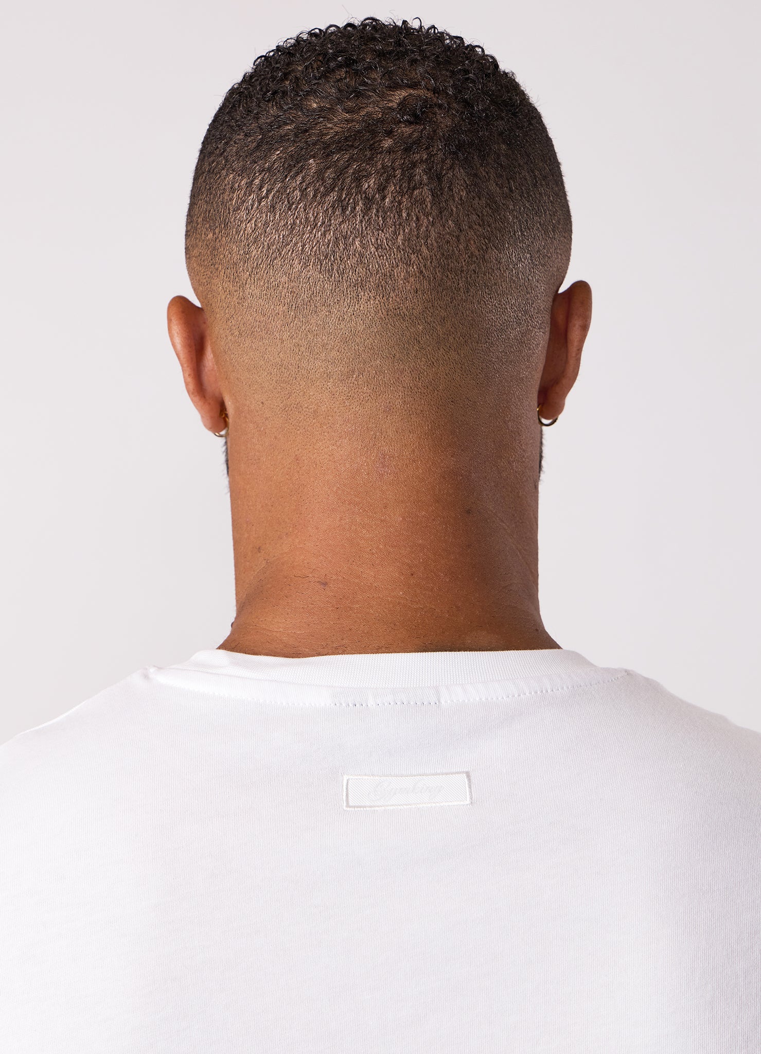 Gym King Script Relaxed Fit Tee - White