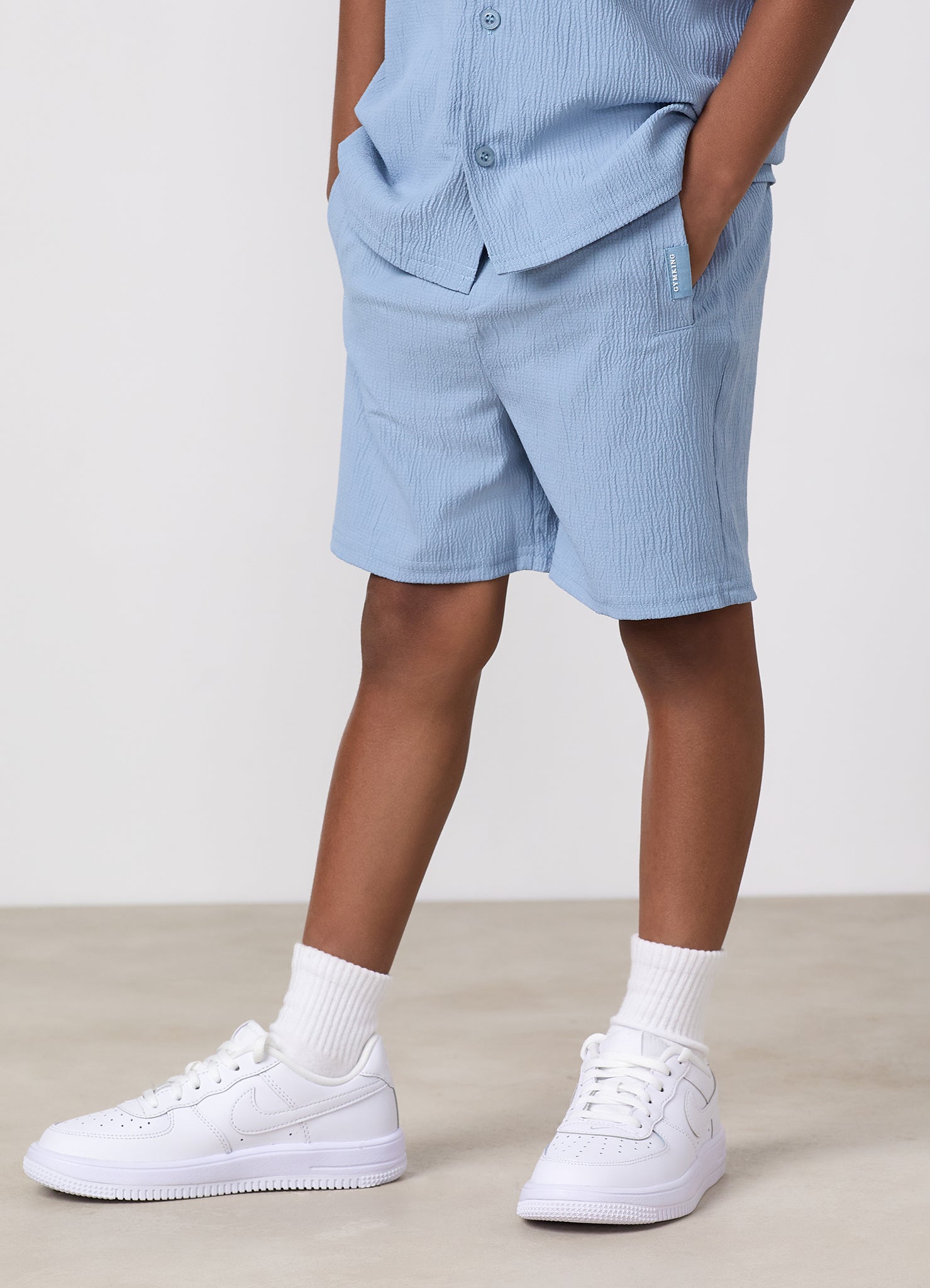 Gym King Older Kids Signature Woven Short - Powder Blue