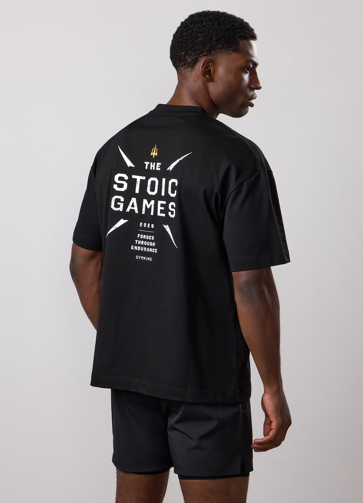 Gym King Stoic Games Jersey T-Shirt - Black