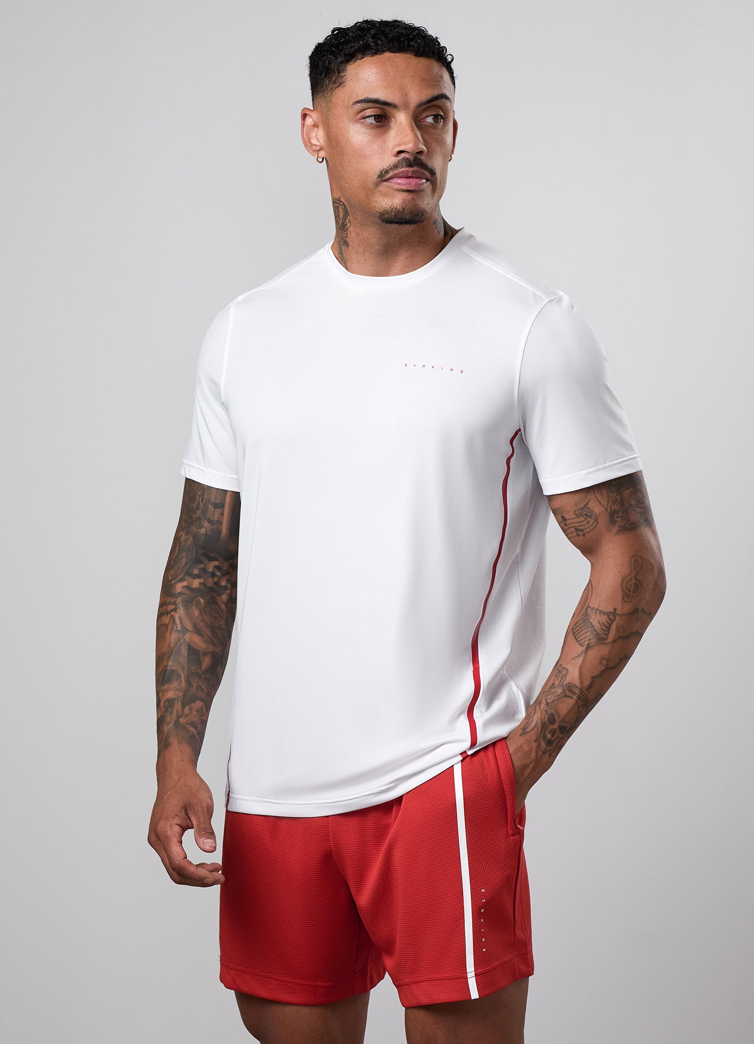 Gym King Synergy Tee - White