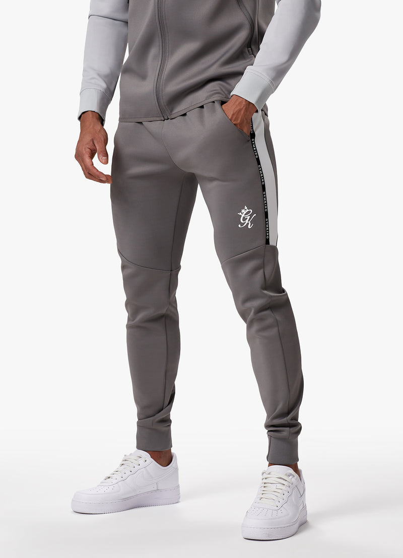 Gym King Taped Core Plus Tracksuit - Silver Grey/Steel