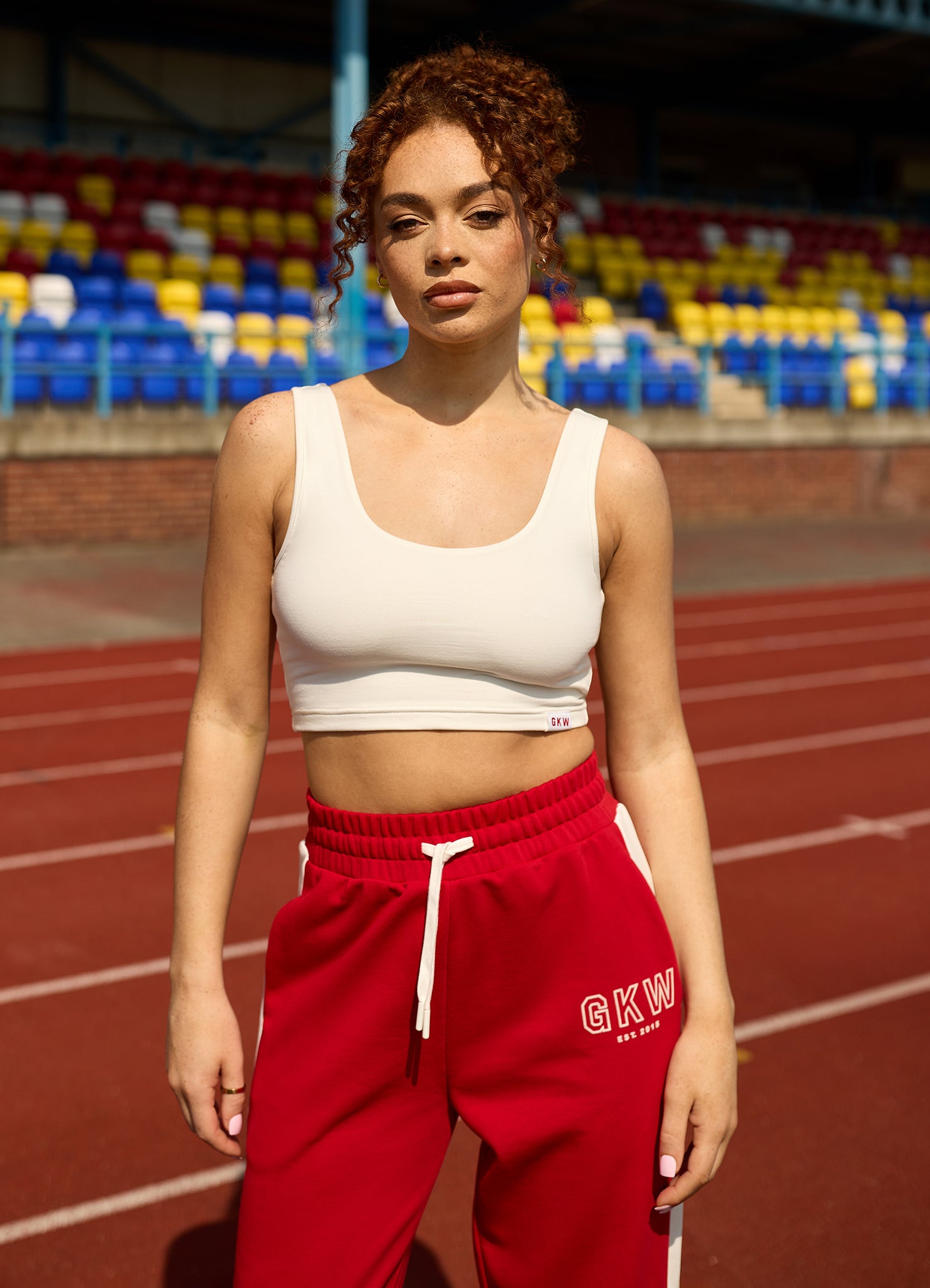 Team GKW Scoop Neck Bralette - Cream