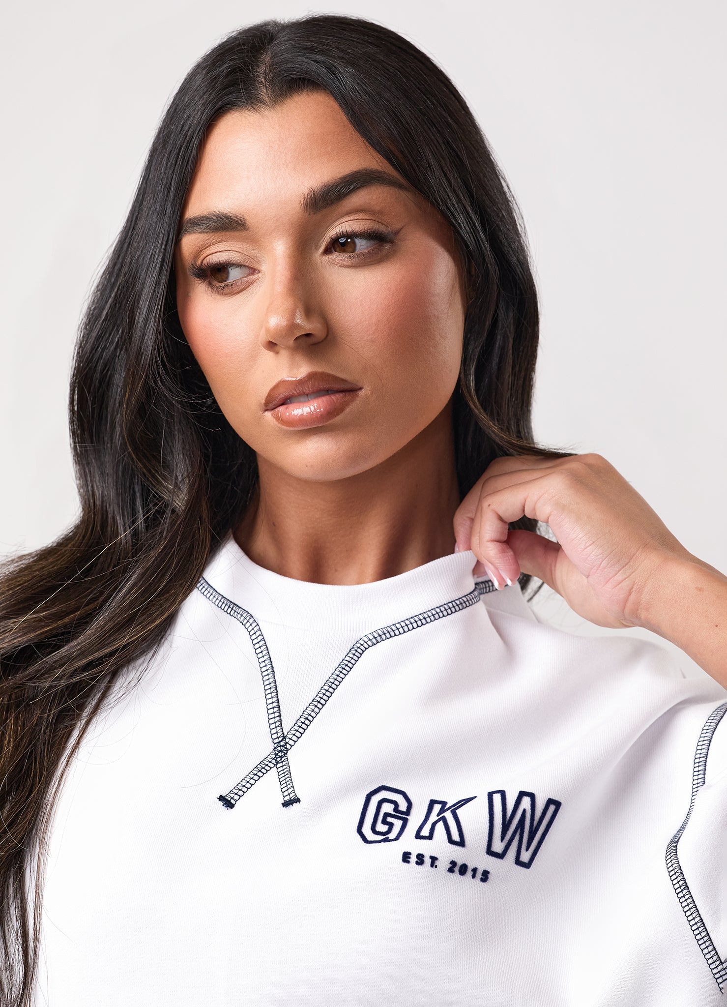 Team GKW Rib Collar Tee - White