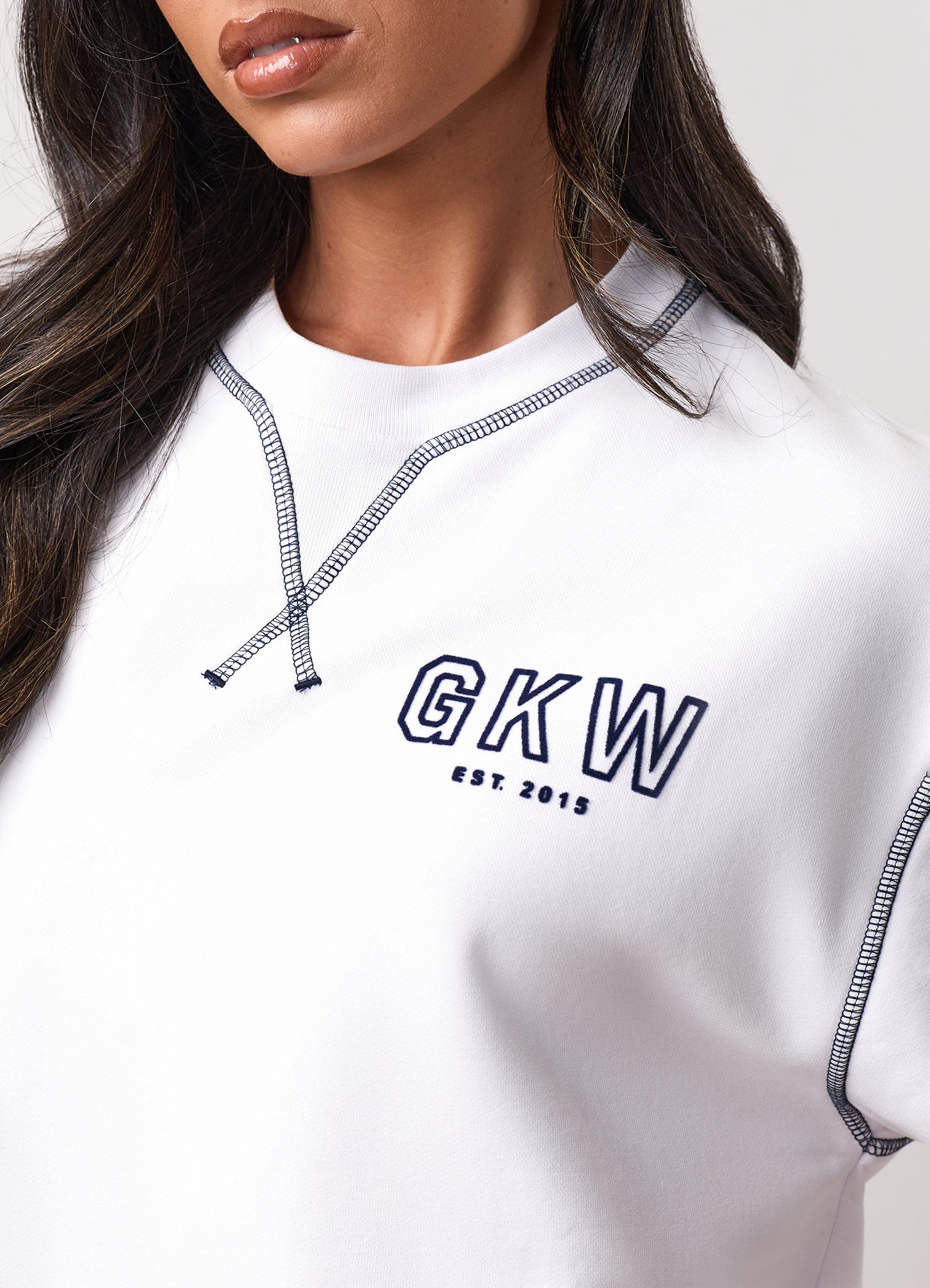 Team GKW Rib Collar Tee - White