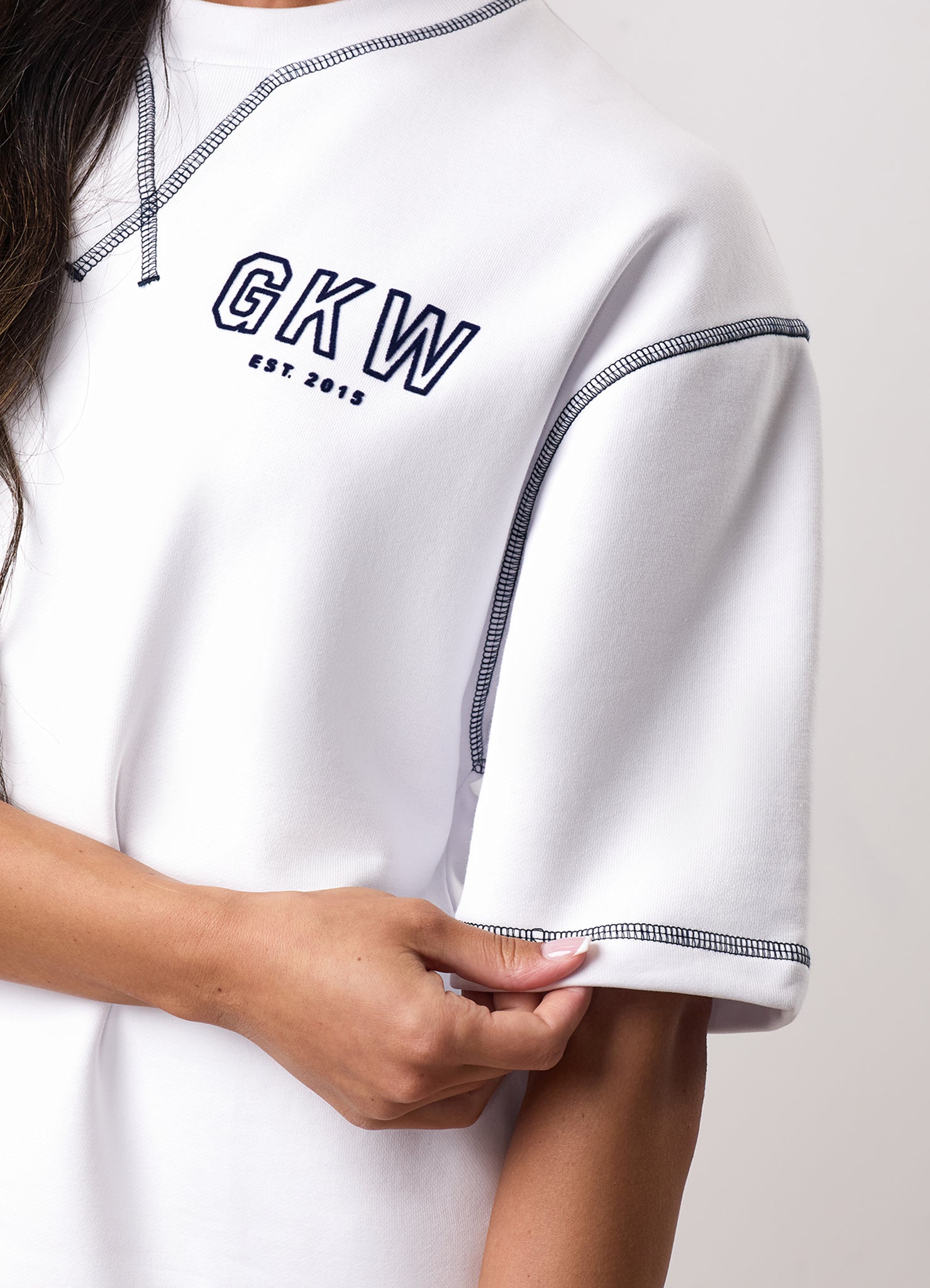 Team GKW Rib Collar Tee - White