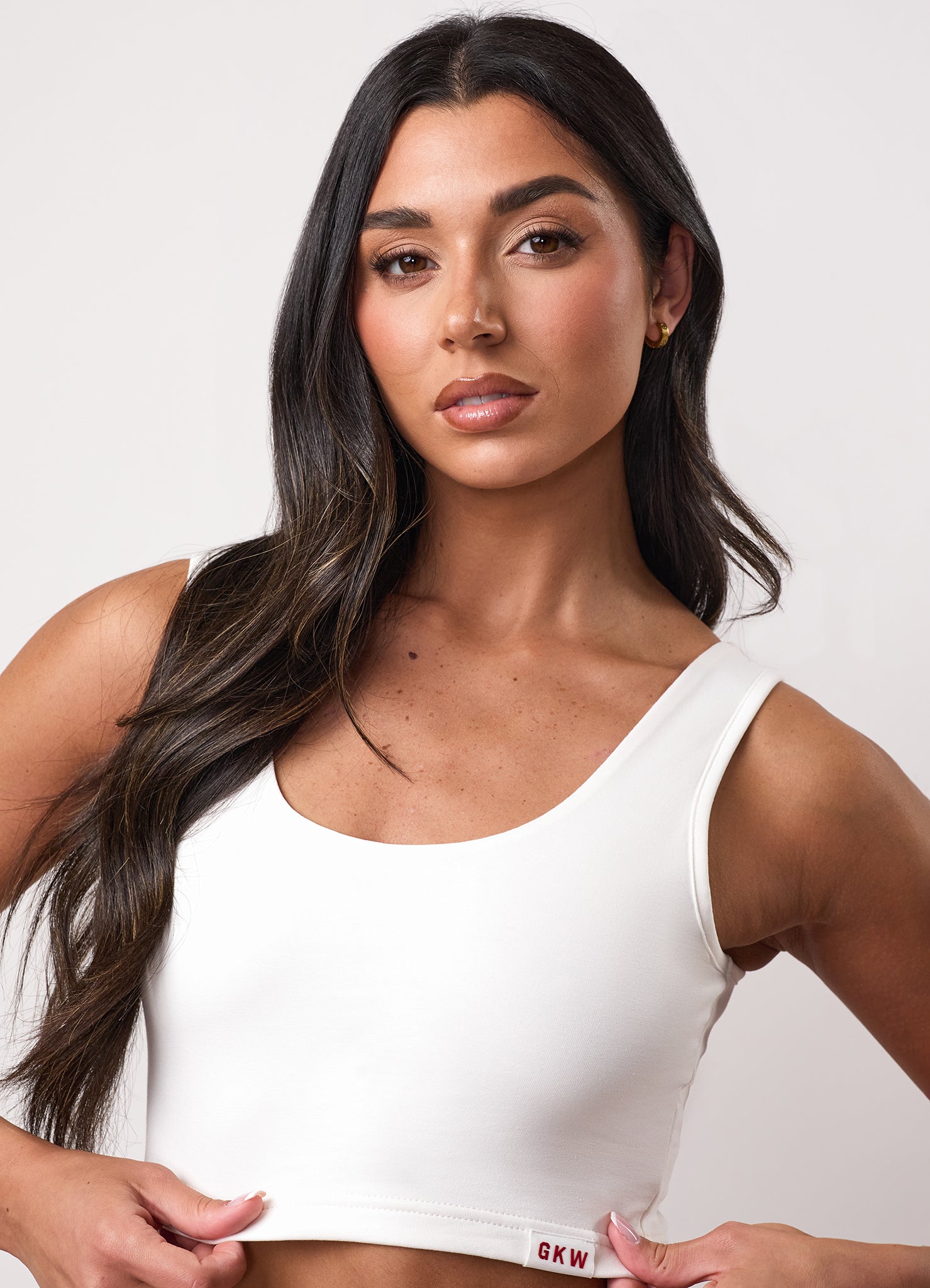 Team GKW Scoop Neck Bralette - Cream