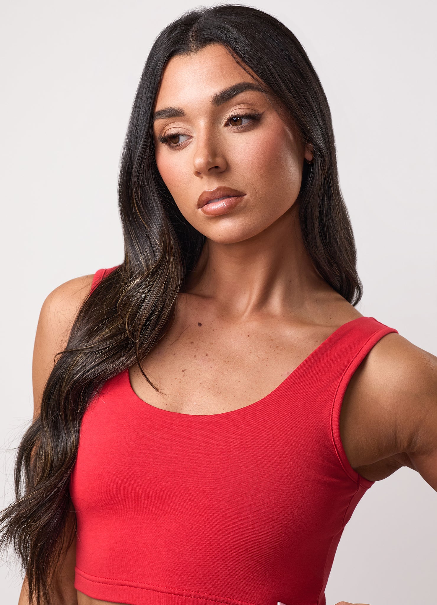 Team GKW Scoop Neck Bralette - Salsa