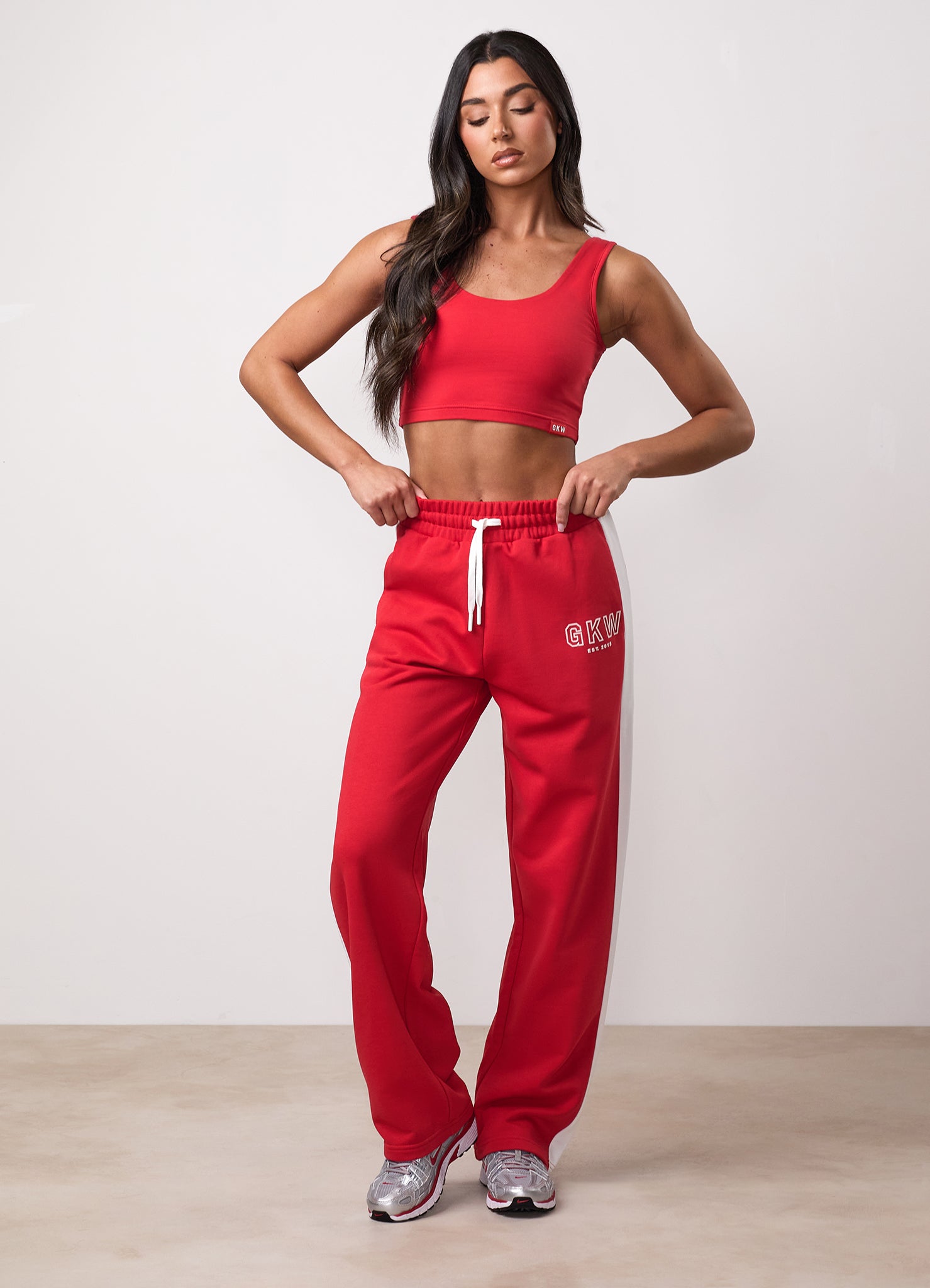 Team GKW Scoop Neck Bralette - Salsa