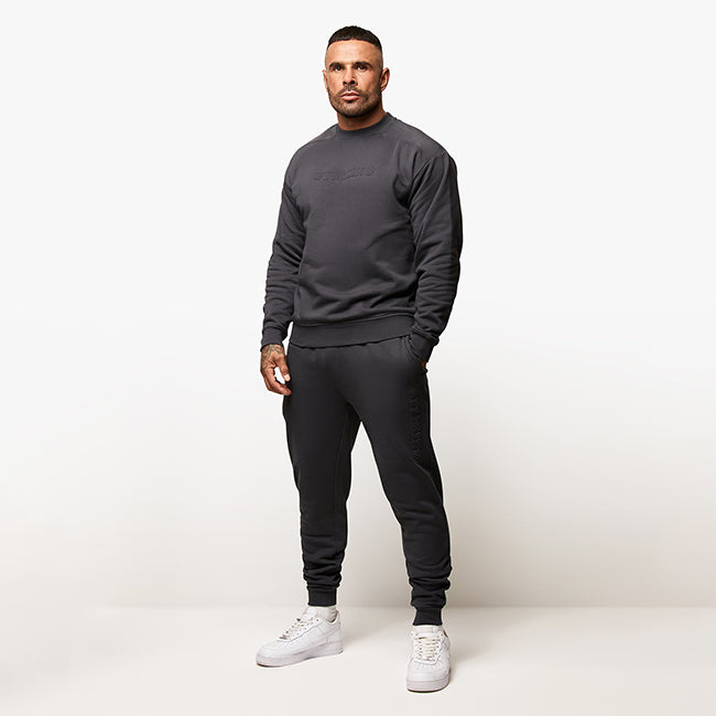 Gym King Eclipse Embossed Tracksuit - Pewter