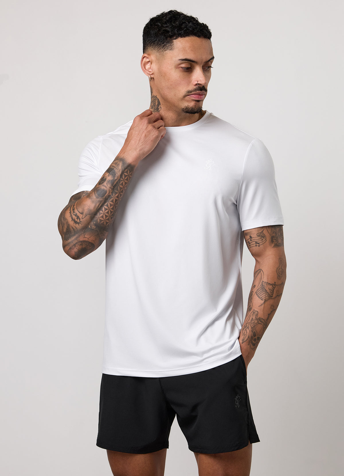 Gym King Victory Performance Poly T-Shirt - White