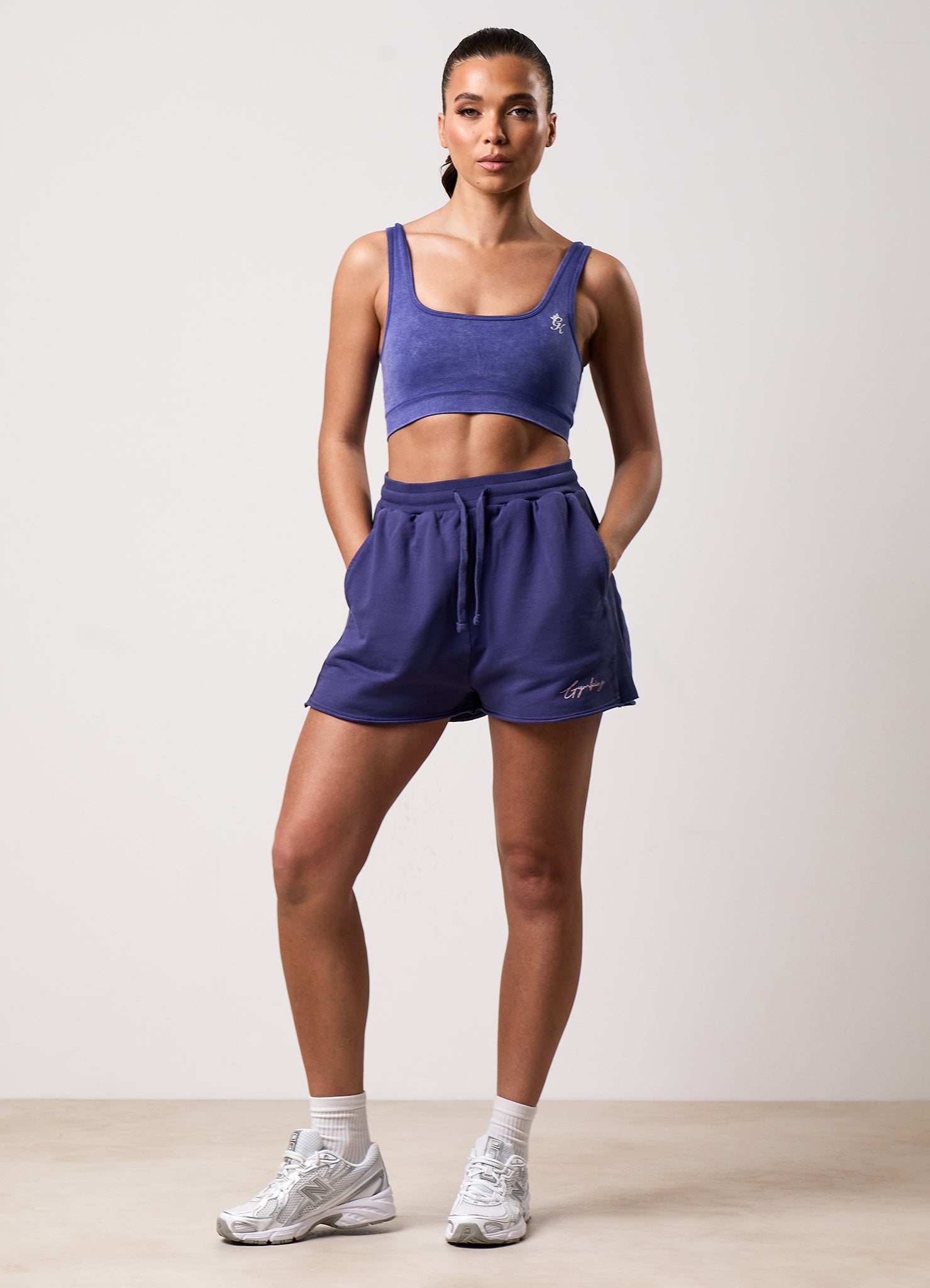 Gym King Washed Reset Short - Starlight Blue