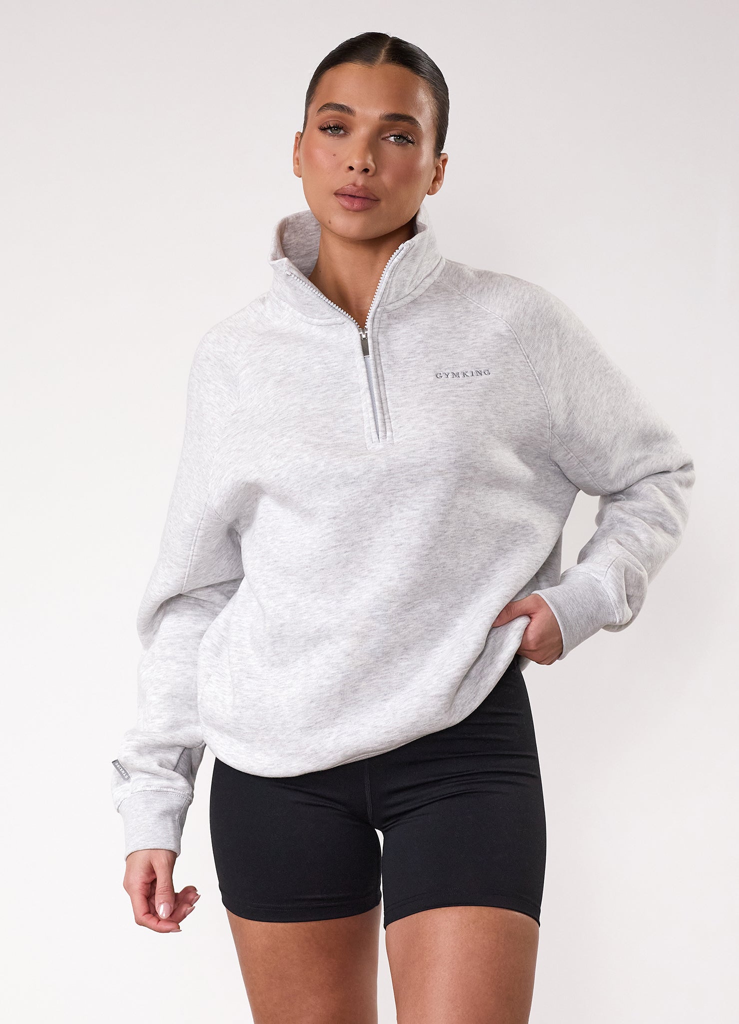 Gym King 365 Raglan Sleeve Funnel - Snow Marl