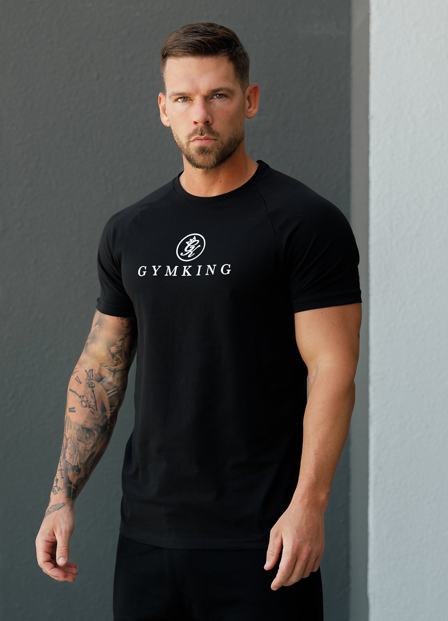 Gym King Pro Logo Jersey Tee Black - Main Image