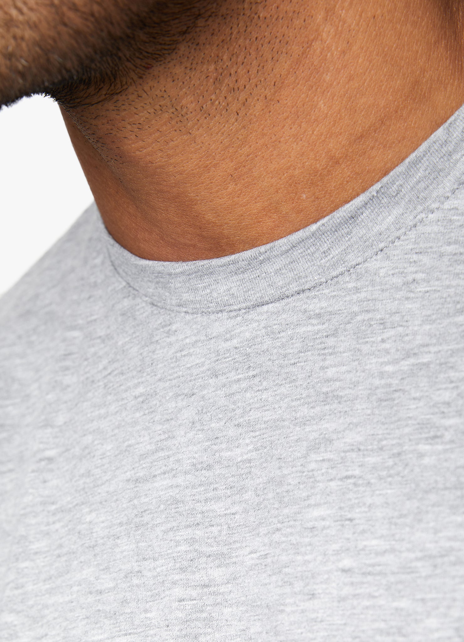 Gym King Fundamental Jersey Tee - Grey Marl