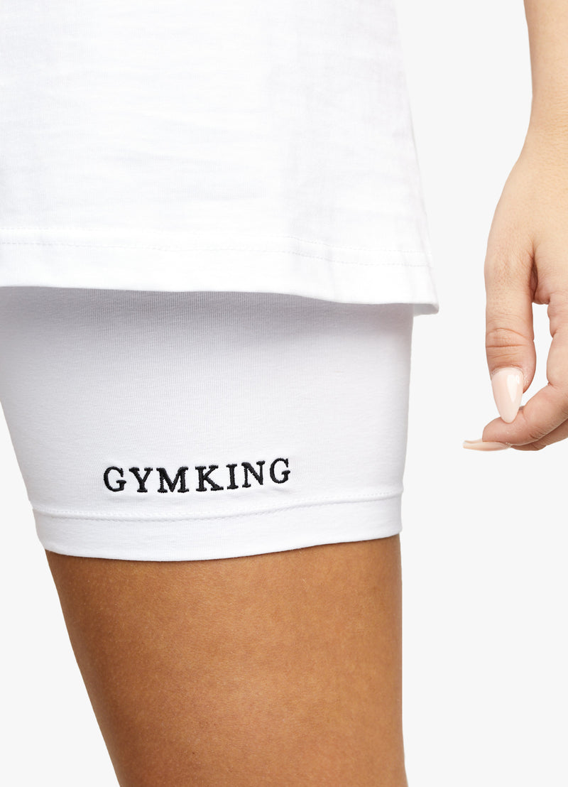 Gym King Linear Short - White