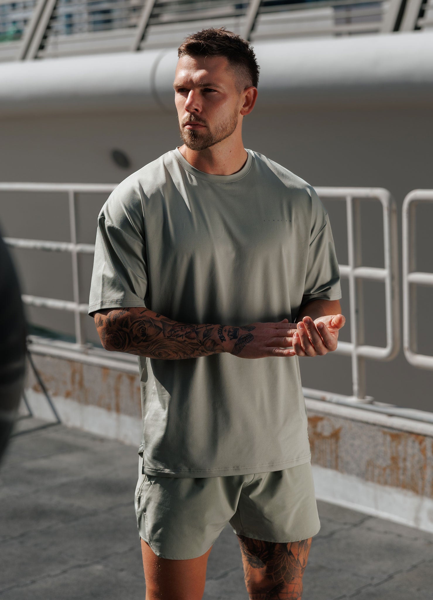 Gym King Purpose Tee - Soft Khaki