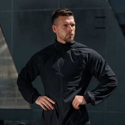 Gym King Purpose Tracksuit Top - Black