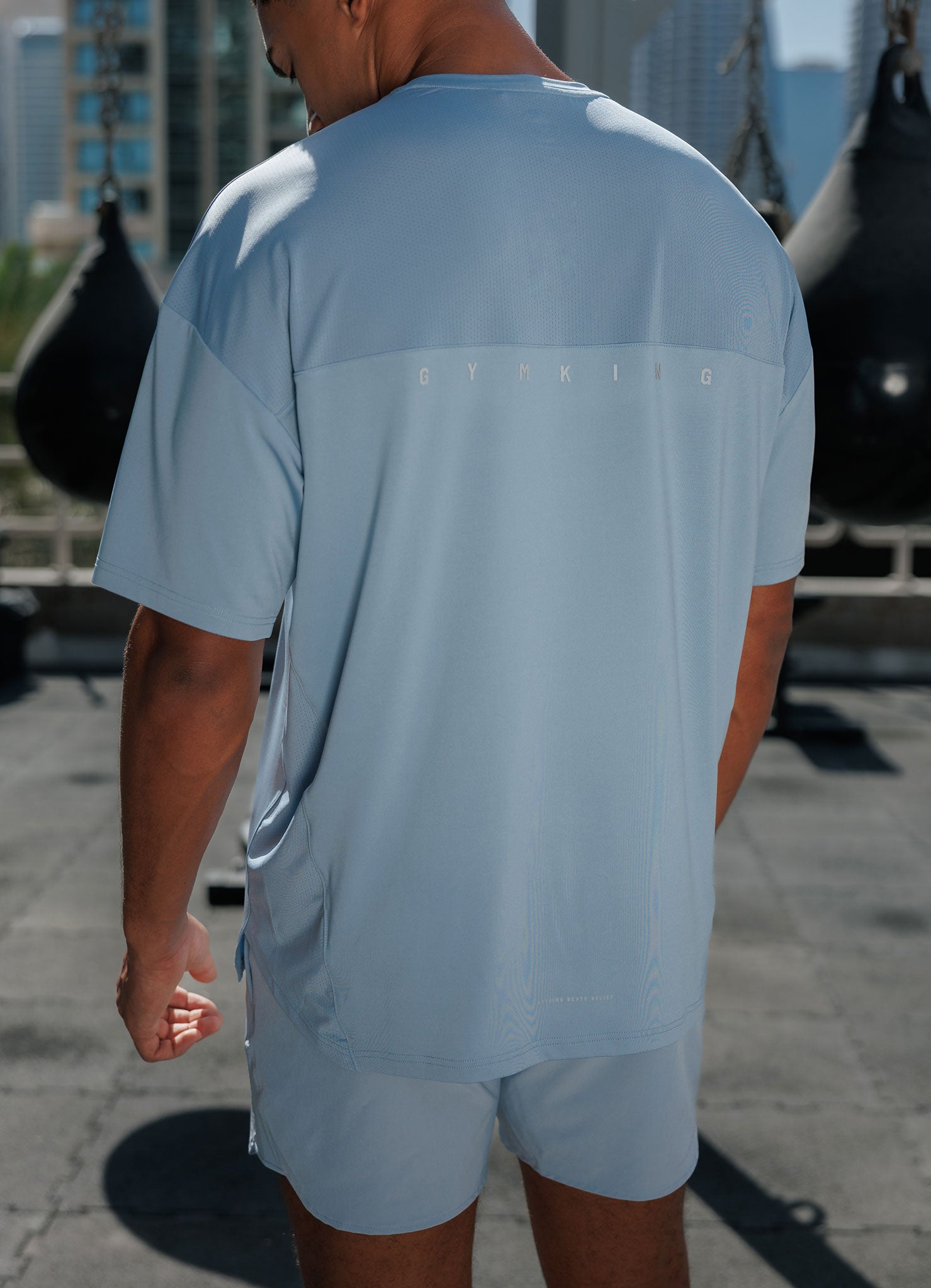 Gym King Purpose Tee - Dusk Blue