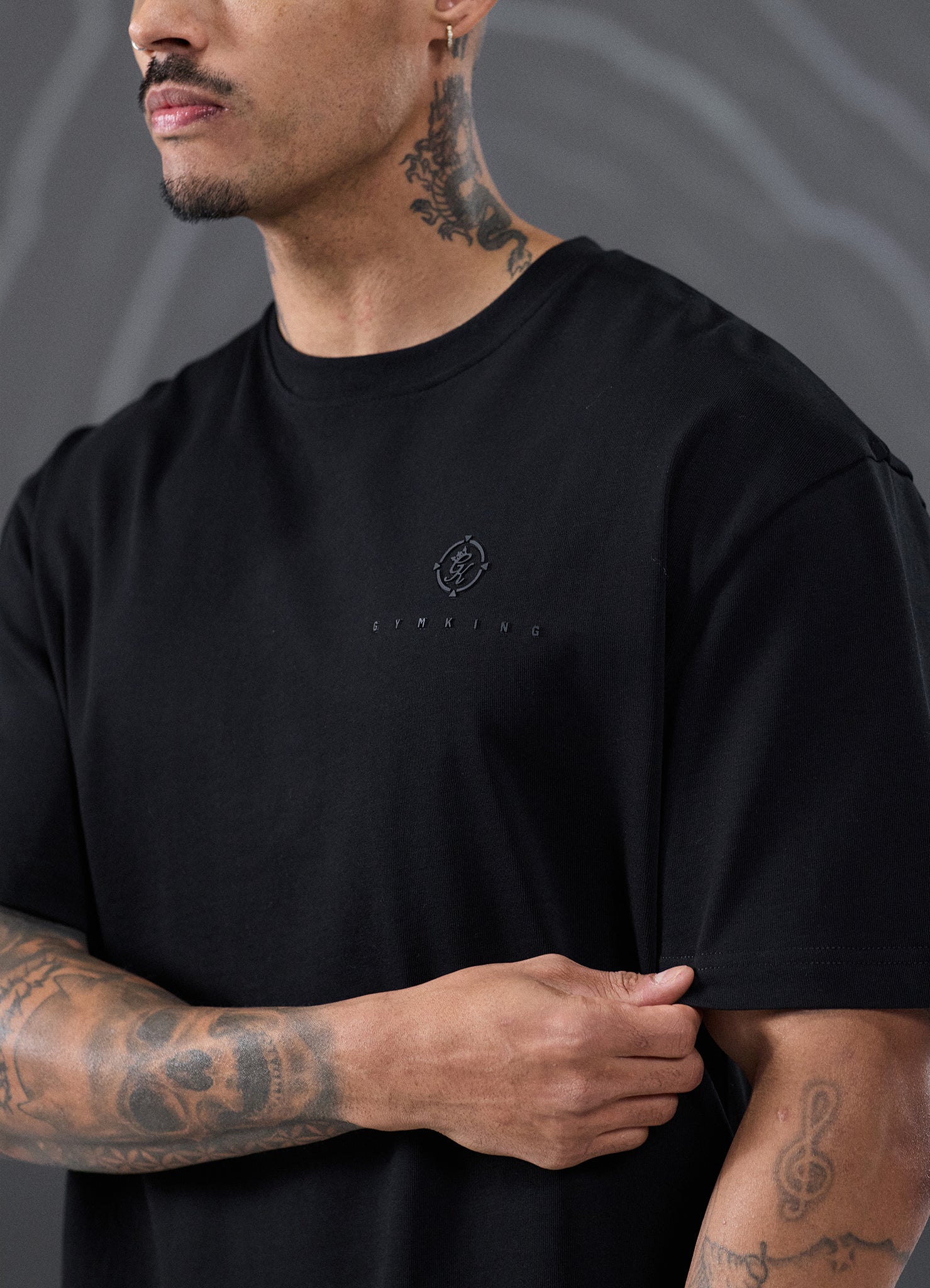 Gym King Rebellion Oblivion Jersey Tee - Black