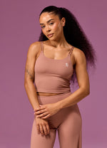 Gym King 365 Long Line Tank - Pale Chestnut thumbnail